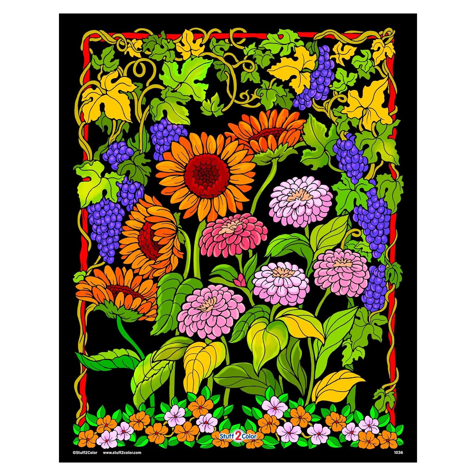 Póster de Coloreado de Terciopelo Stuff2Color 40x50 cm