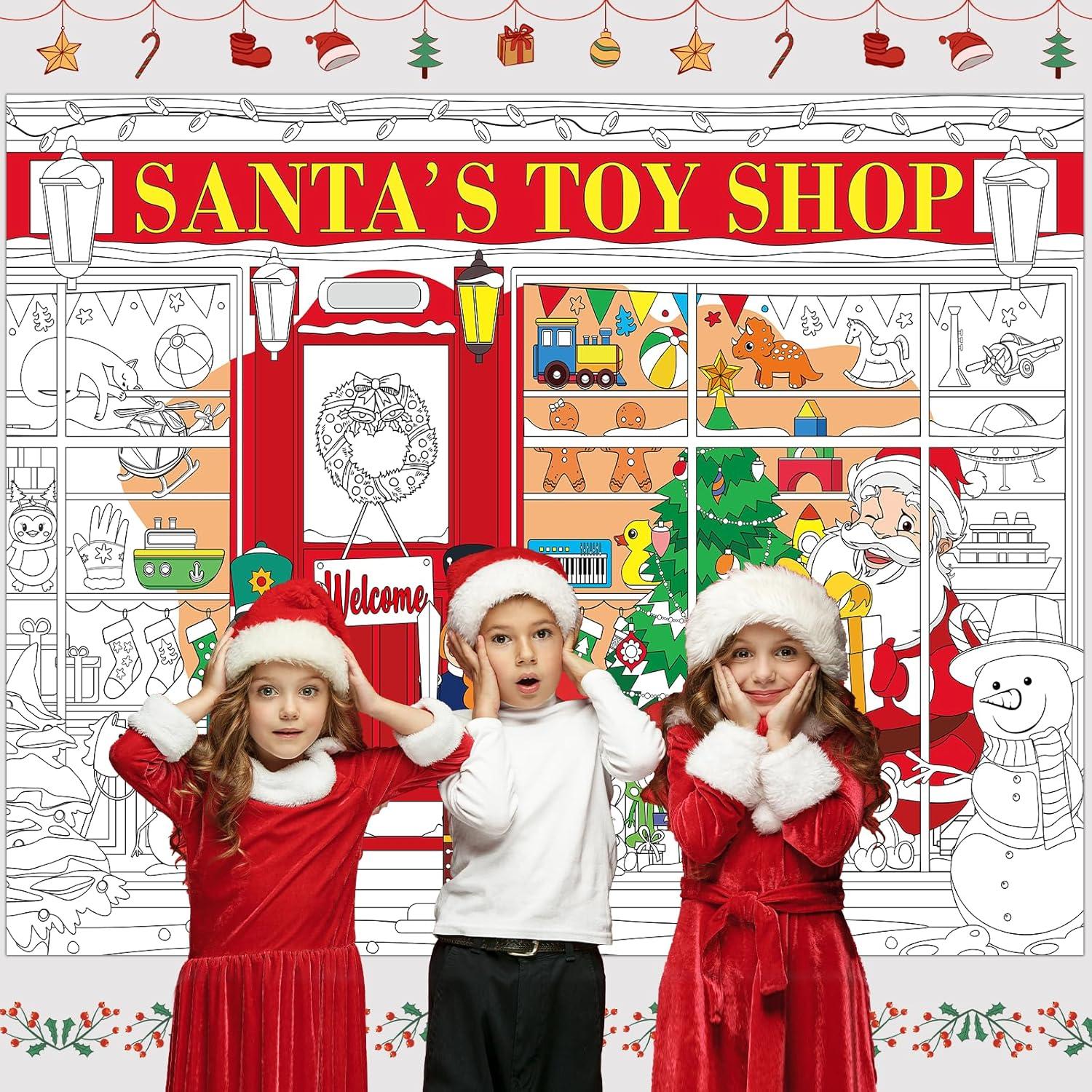 Póster de Colorear Gigante de Navidad Naozinebi 110 x 80 cm