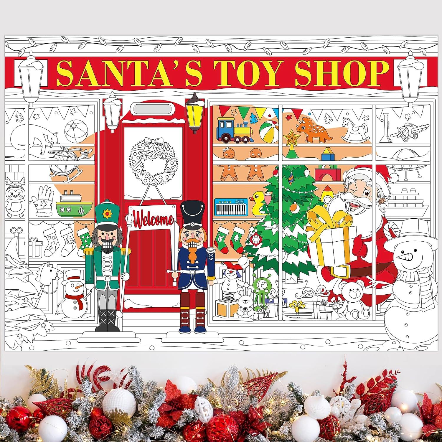 Póster de Colorear Gigante de Navidad Naozinebi 110 x 80 cm