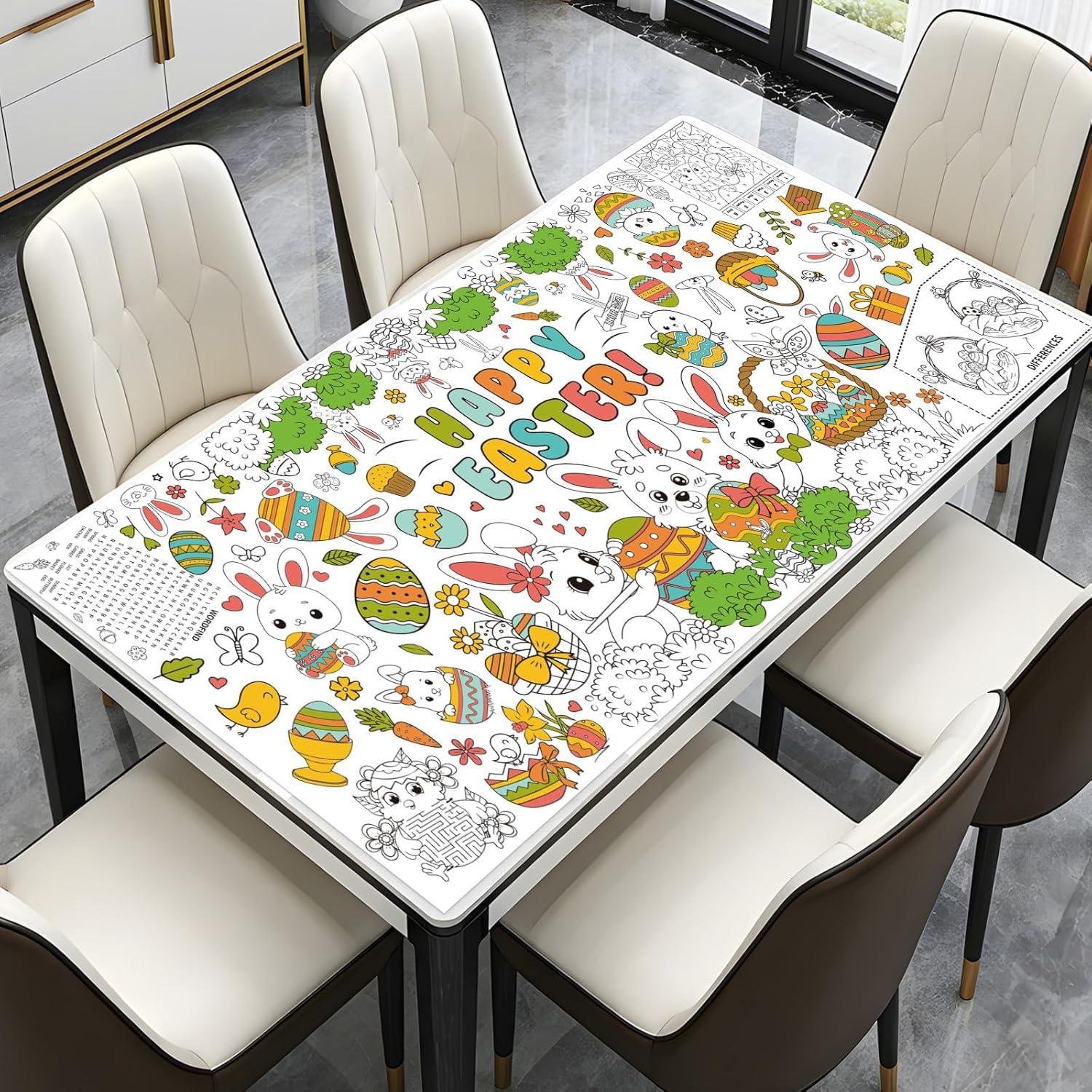 Póster de Colorear Pascua Litmitfu 183x79 cm para Niños