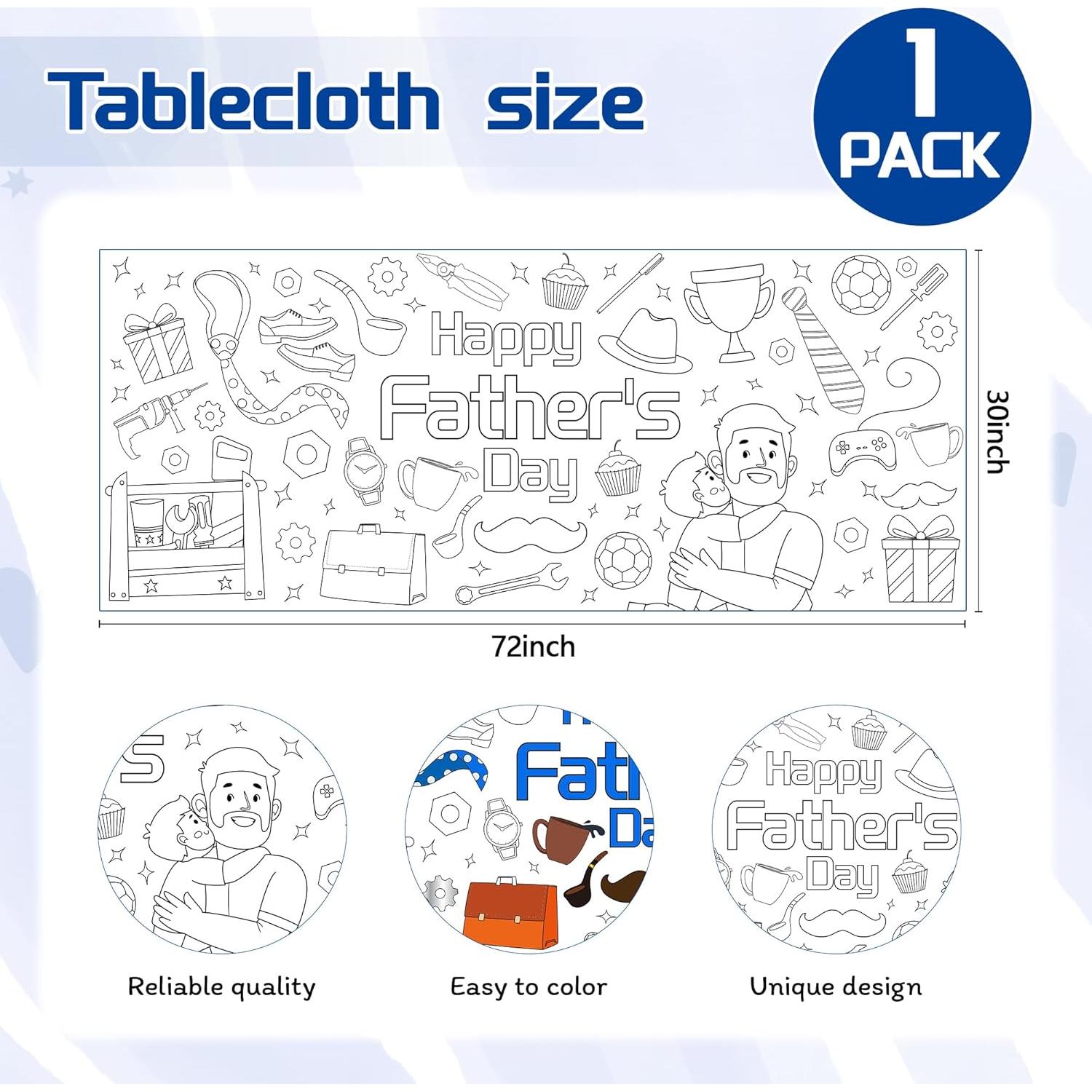 Mantel para Colorear Día del Padre Childom 183x76 cm