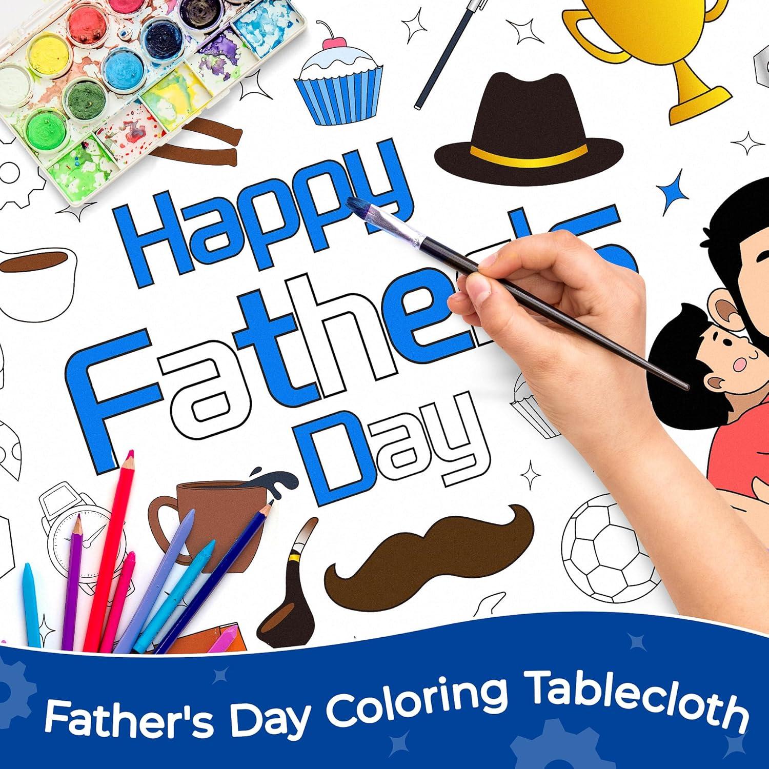 Mantel para Colorear Día del Padre Childom 183x76 cm