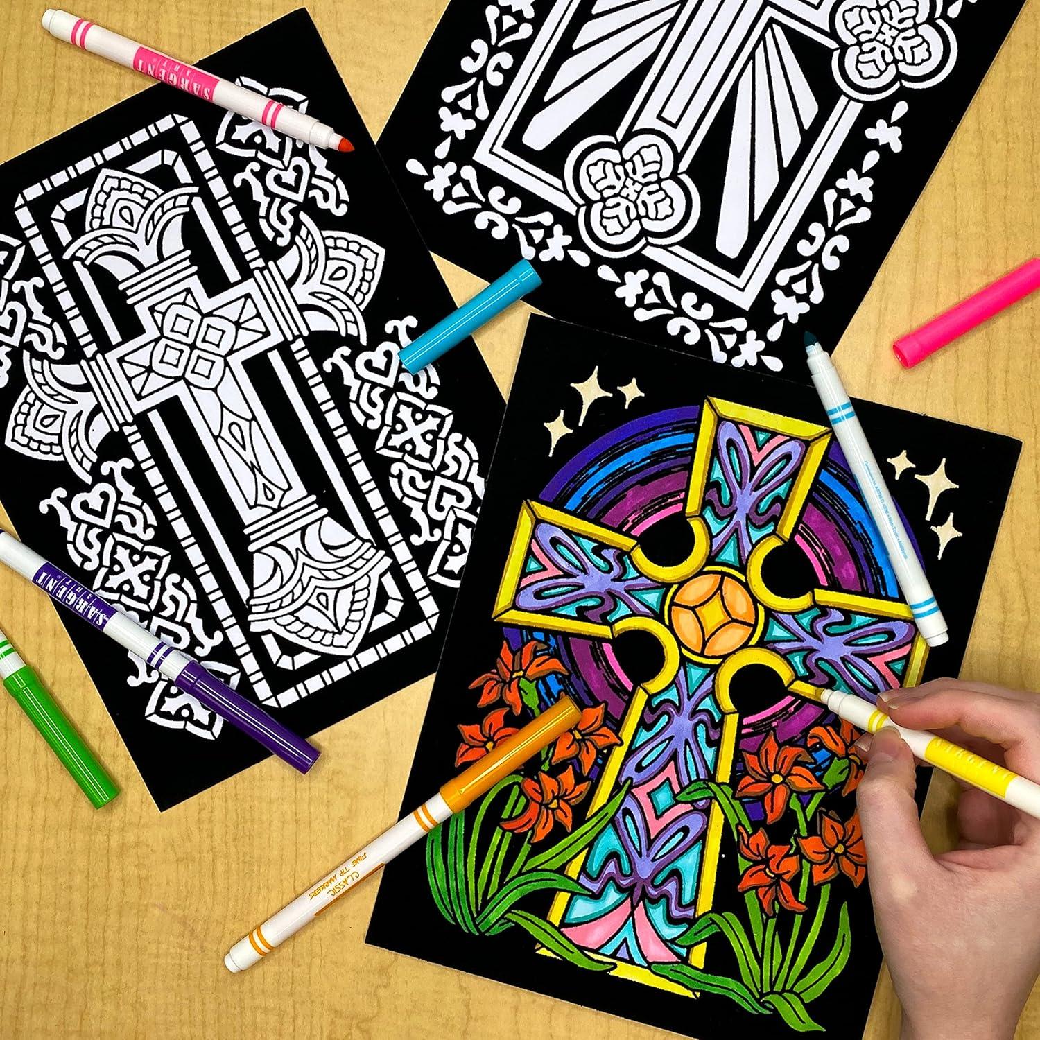 Paquete de 6 Pósters de Colorear Terciopelo Stuff2Color