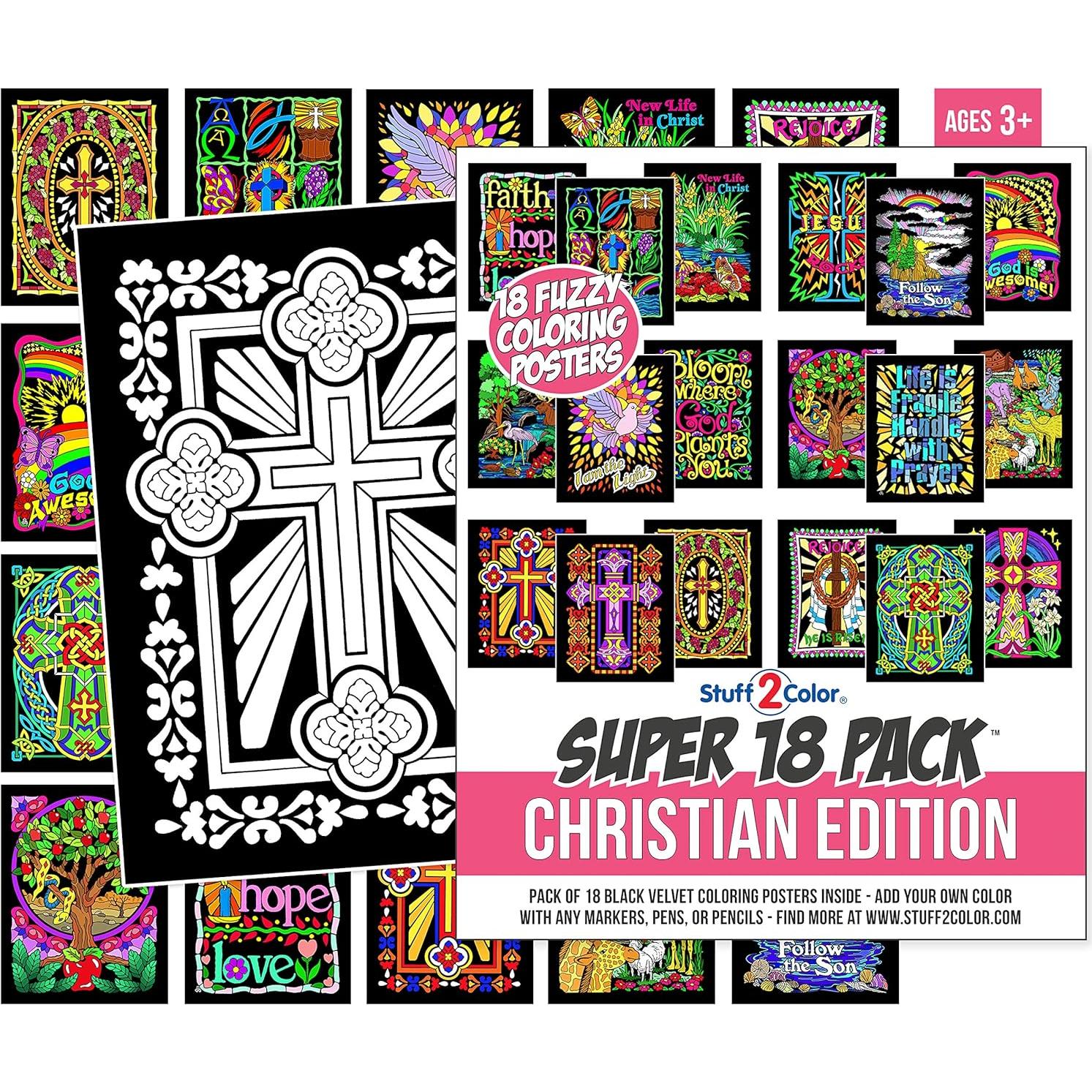 Pack de 18 Pósters para Colorear Terciopelo Stuff2Color