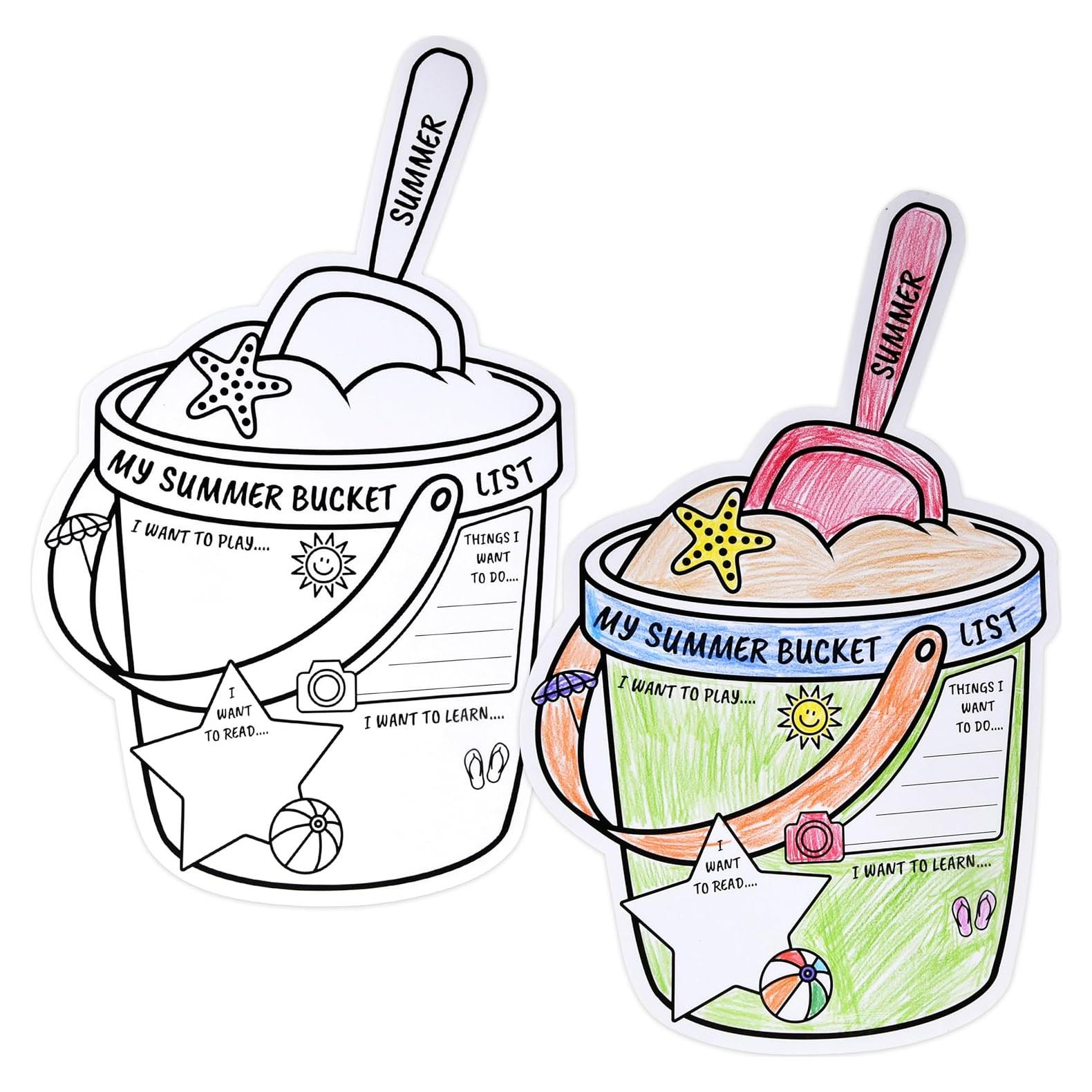 50 Carteles de Actividades de Verano para Colorear - Gift Boutique