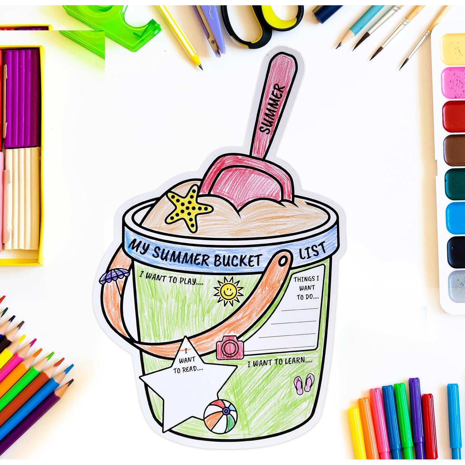 50 Carteles de Actividades de Verano para Colorear - Gift Boutique