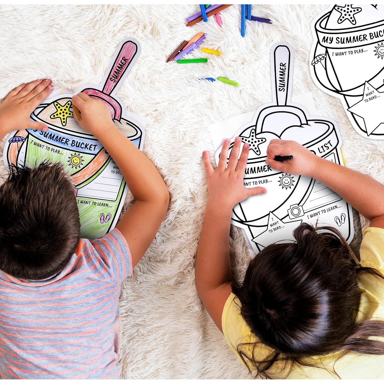 50 Carteles de Actividades de Verano para Colorear - Gift Boutique