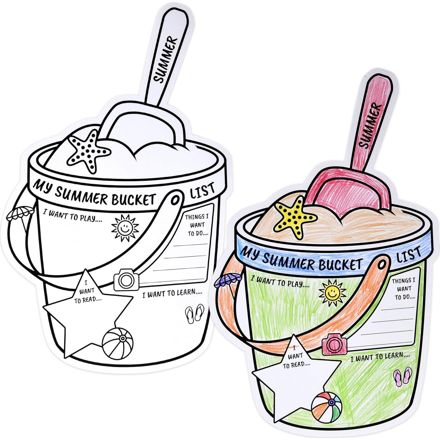 50 Carteles de Actividades de Verano para Colorear - Gift Boutique