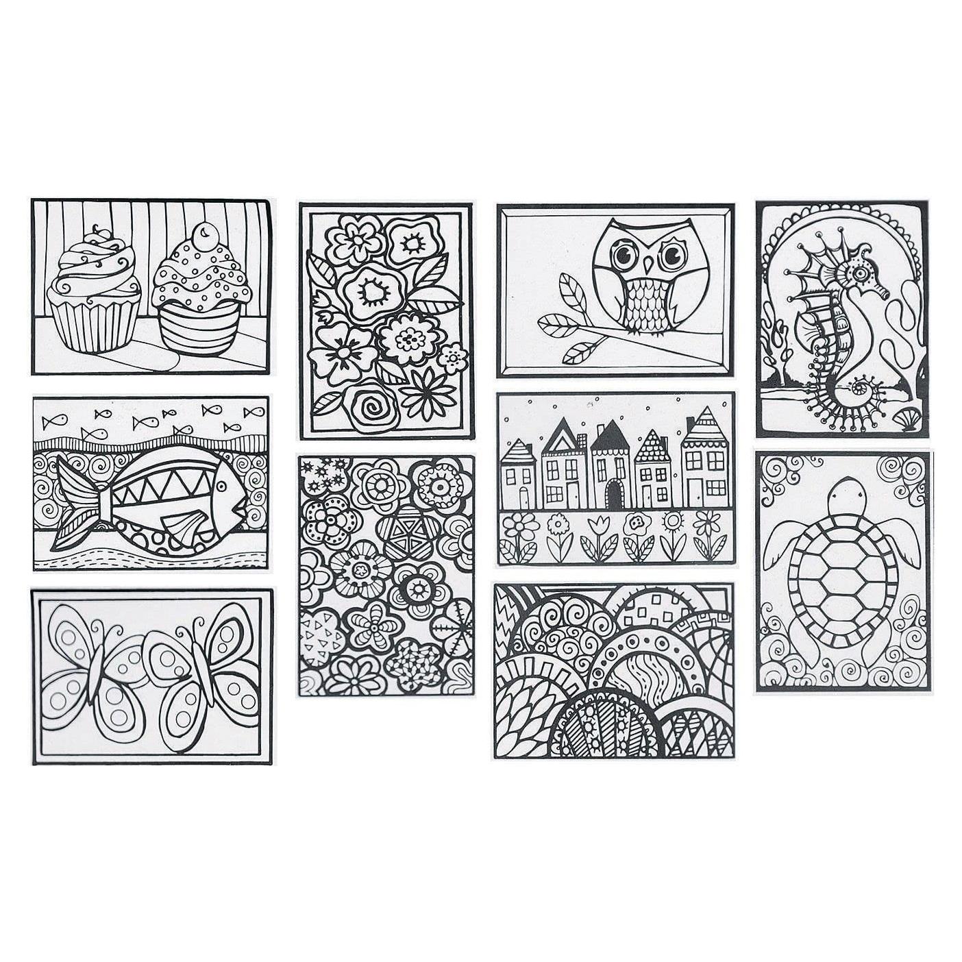 Mini Pósters de Arte S&S Worldwide - Paquete de 100, 10 Diseños