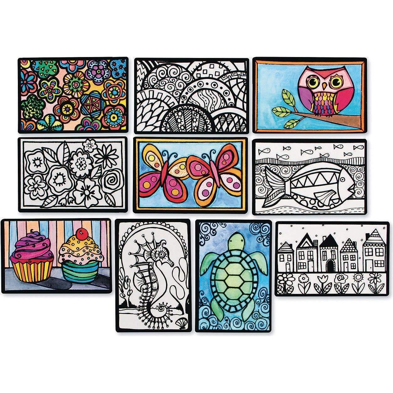 Mini Pósters de Arte S&S Worldwide - Paquete de 100, 10 Diseños