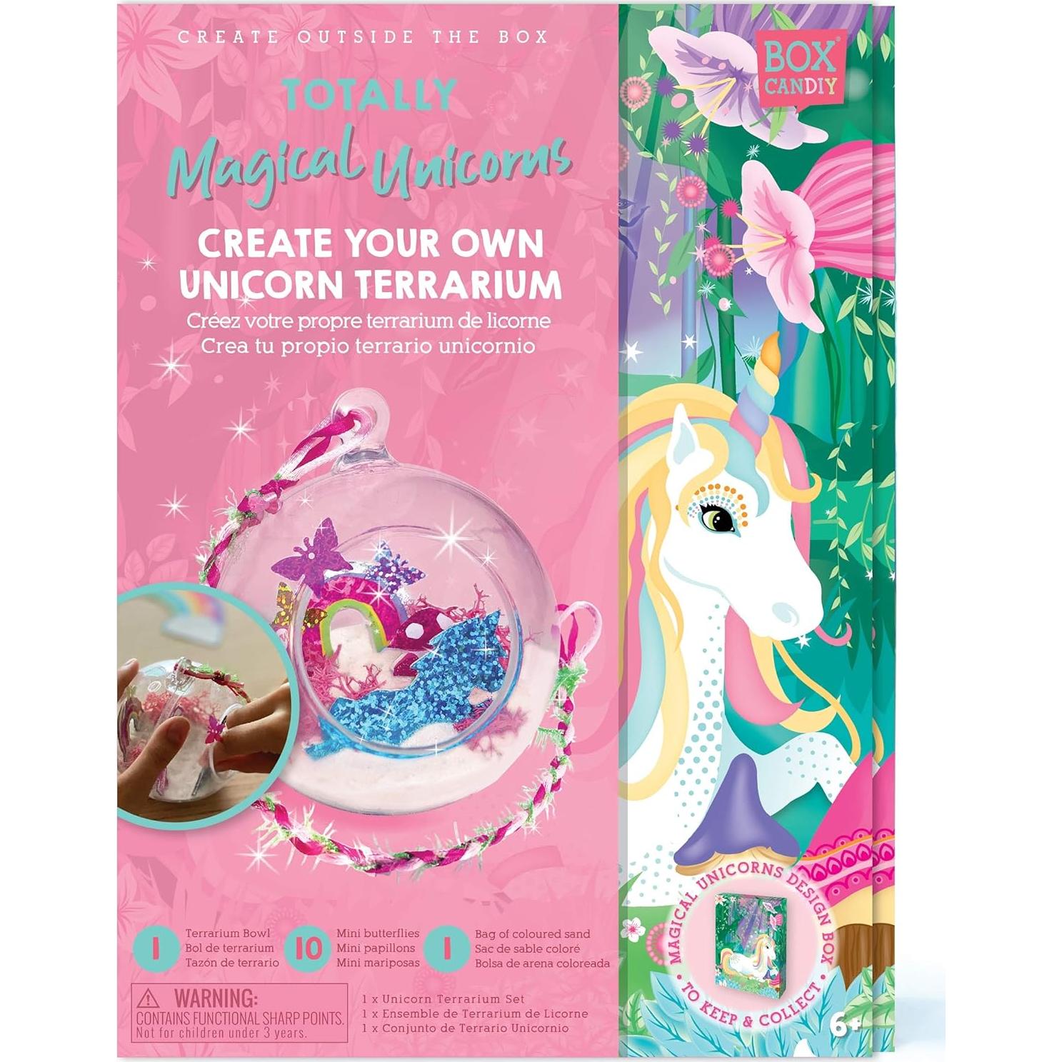 Kit de Terrario DIY Unicornios BOX CANDIY 113g