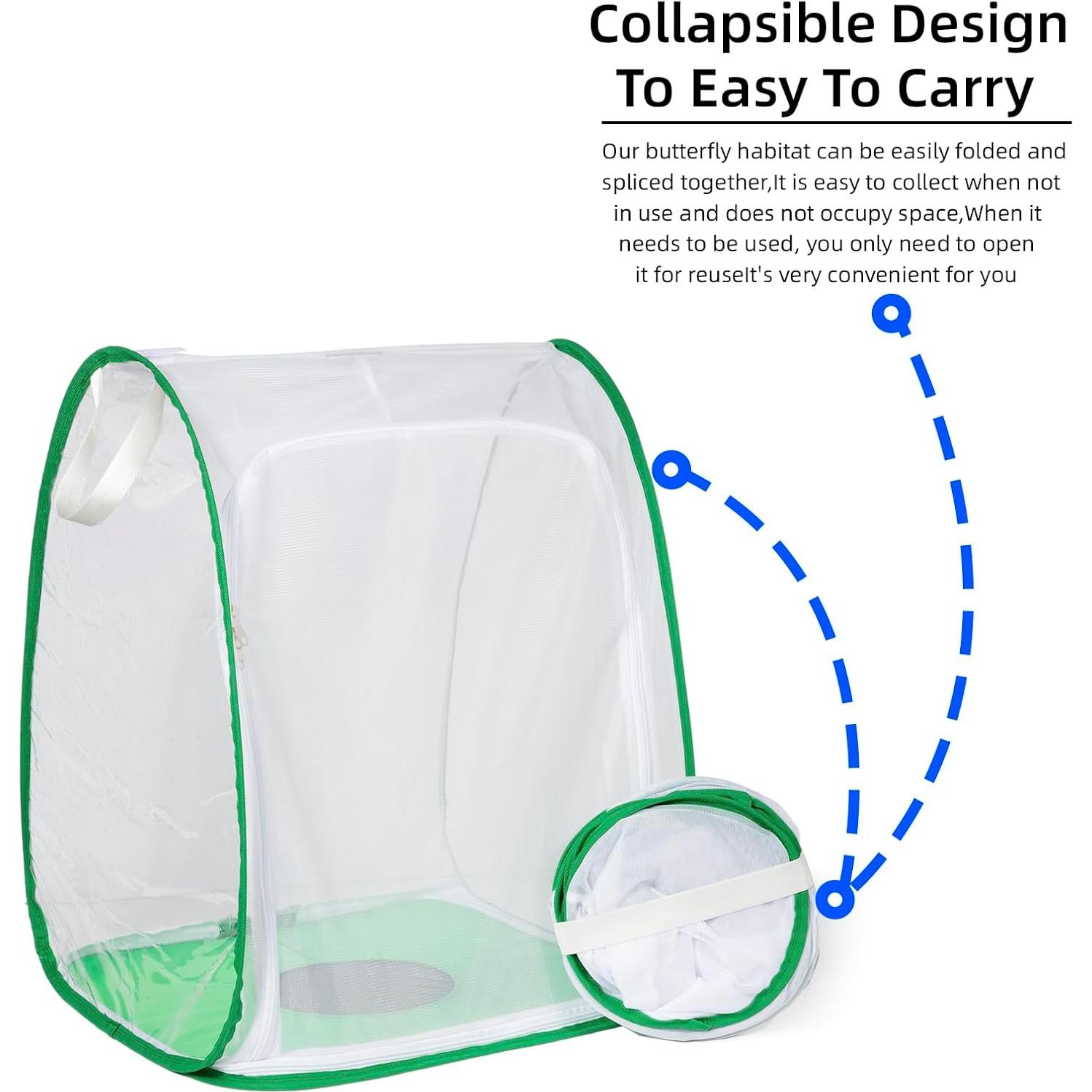 Hábito de Red Plegable para Insectos y Mariposas XingYunEr