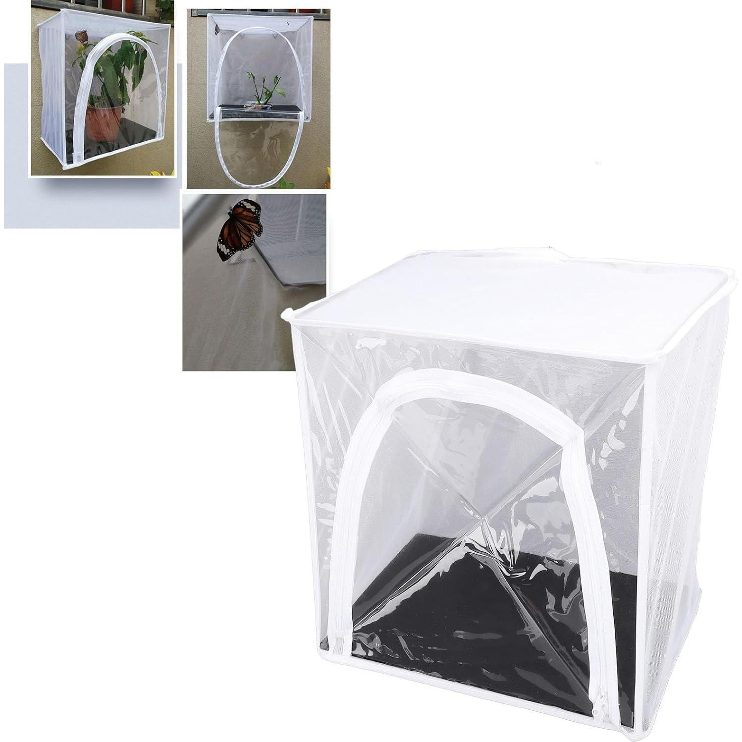 Jaula de Mariposas Montada en Pared MIRIAM SONG 36x22x36cm