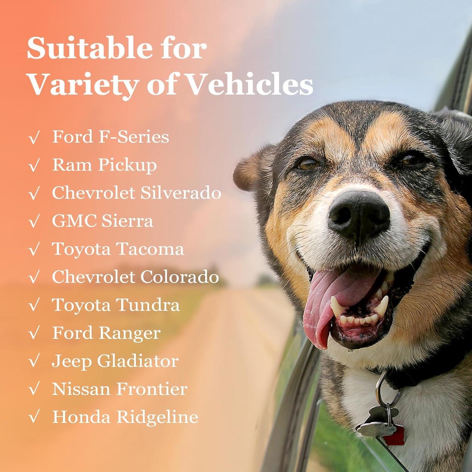 Hamaca para Perros Mancro XXL Negra para Camiones y SUVs