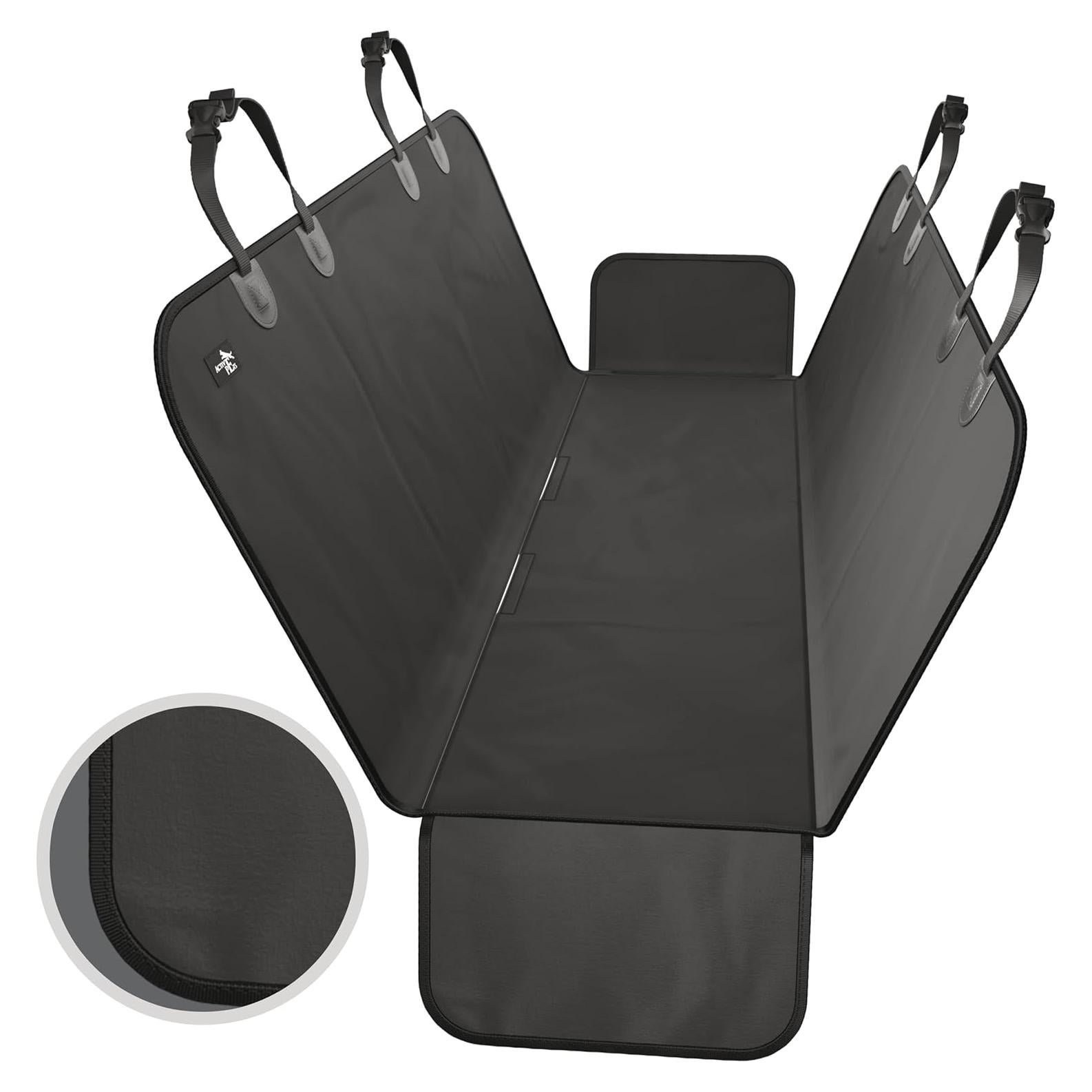 Funda de Asiento para Perros Active Pets Negra 134x142cm