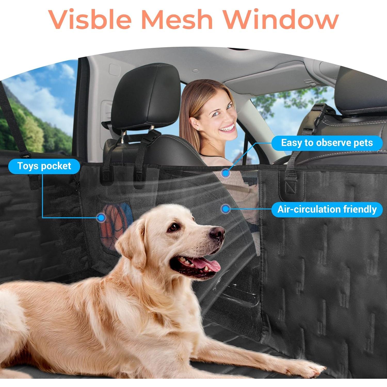 Funda de Asiento para Perros COOLBEBE Negra Impermeable 127x152cm