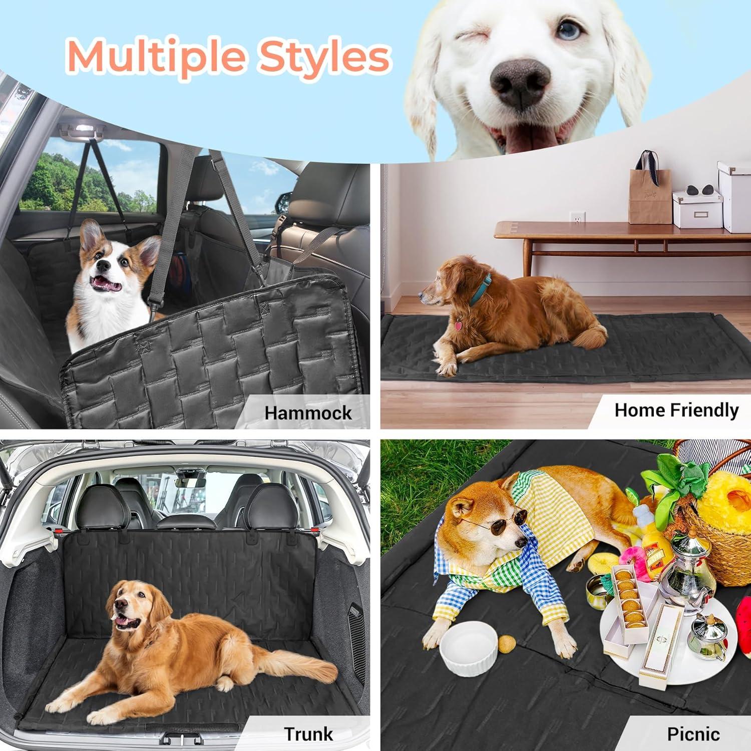 Funda de Asiento para Perros COOLBEBE Negra Impermeable 127x152cm