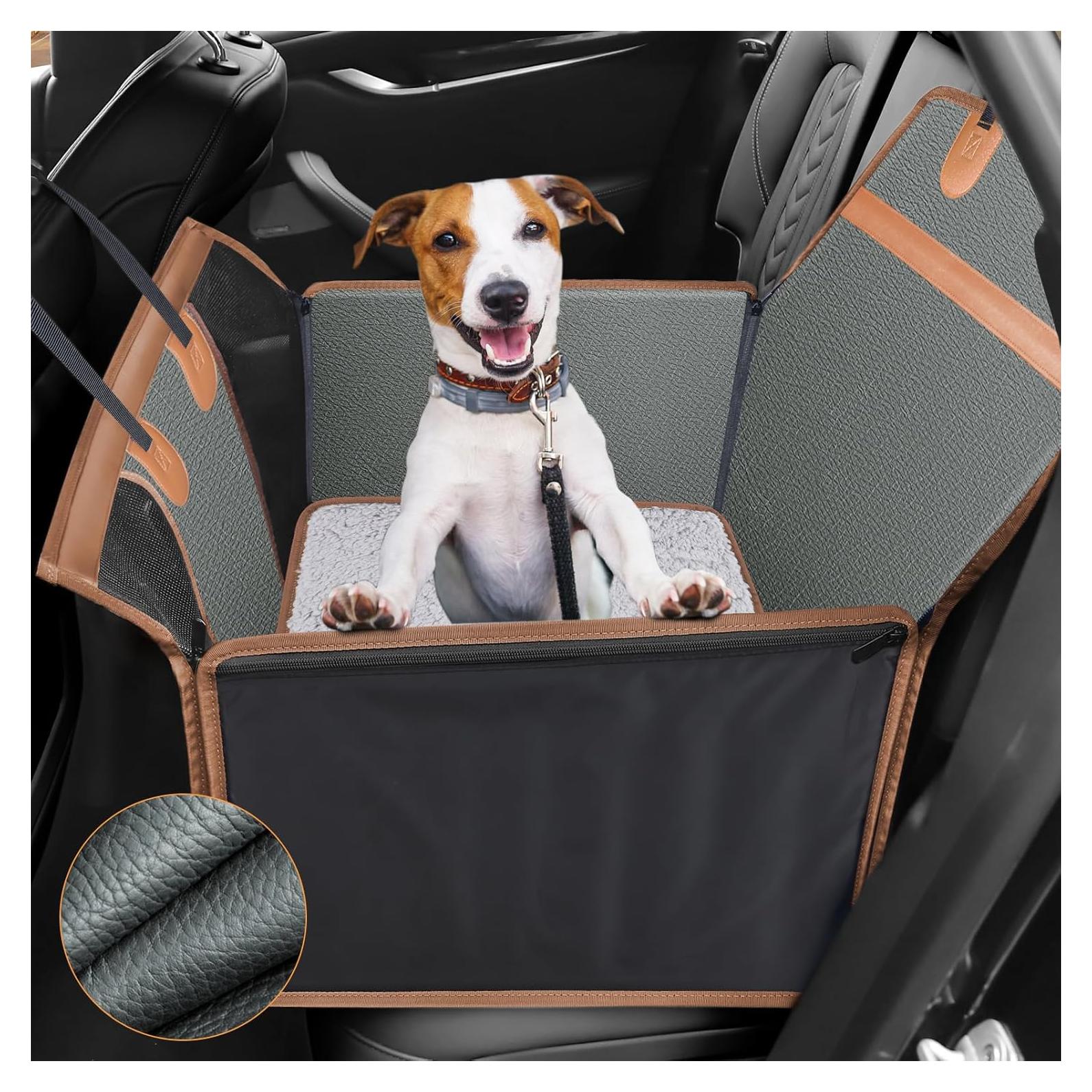 Asiento de Coche para Perros MIXJOY con Fondo Duro 64x43 cm