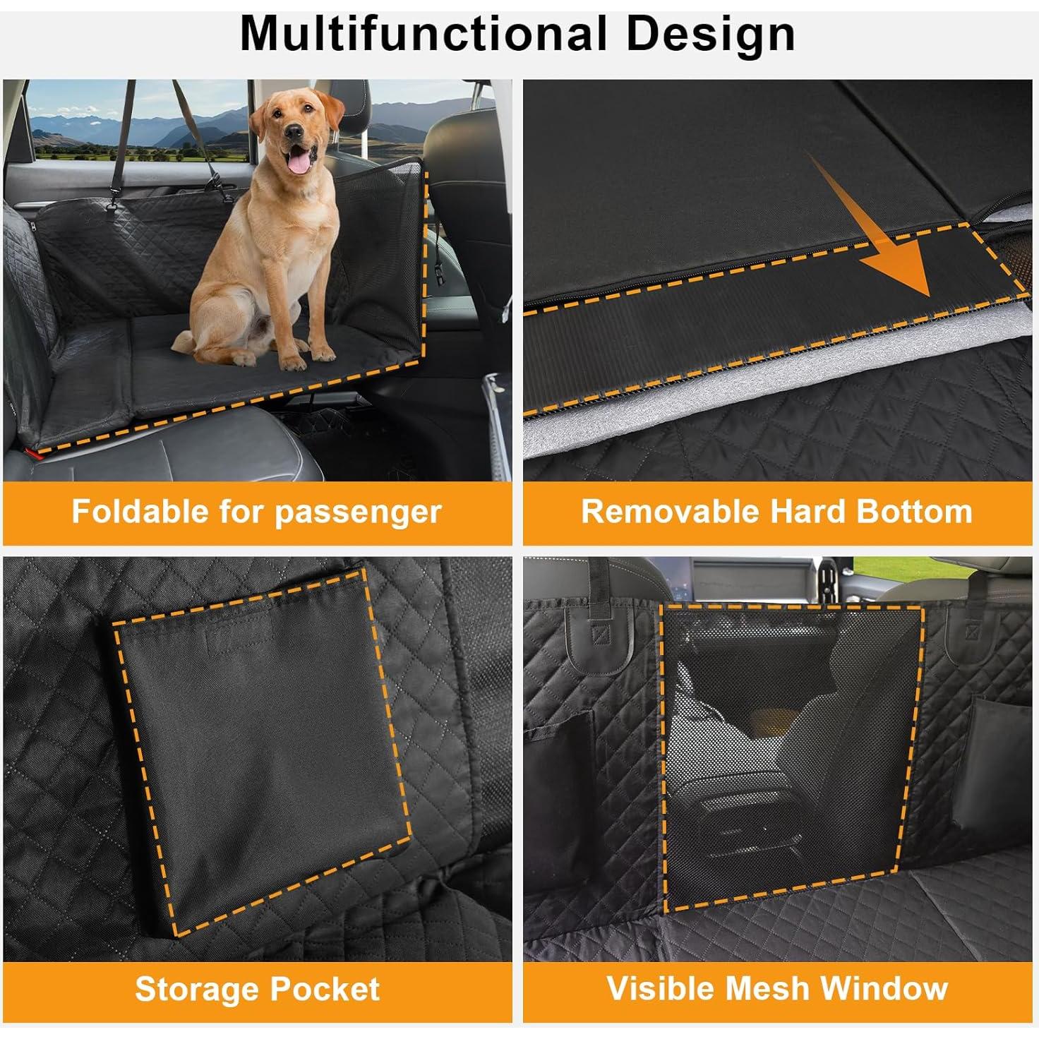 Extensor de Asiento Trasero para Perros HONEST OUTFITTERS Negro