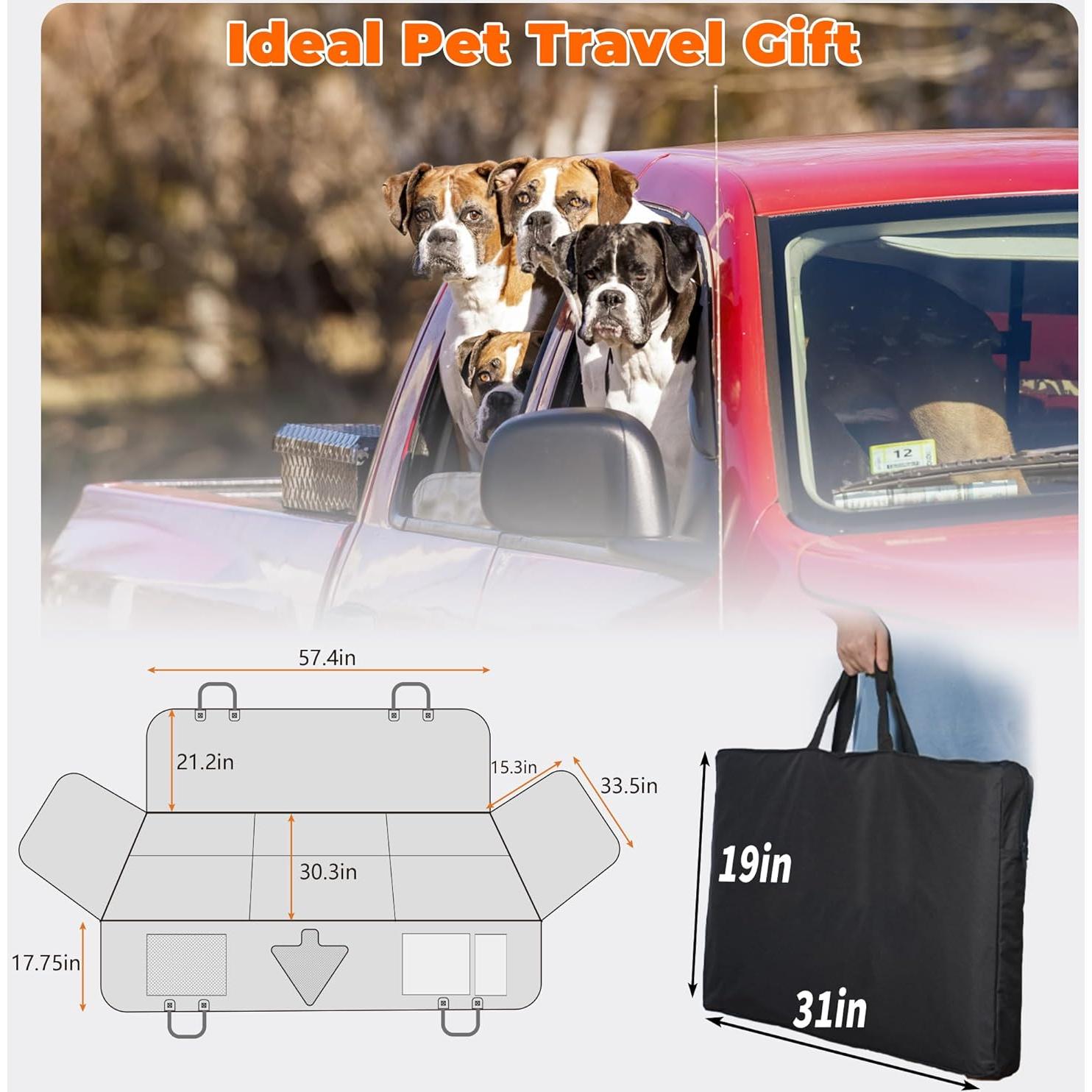 Funda de Asiento Trasero para Perros Hittra XL Impermeable