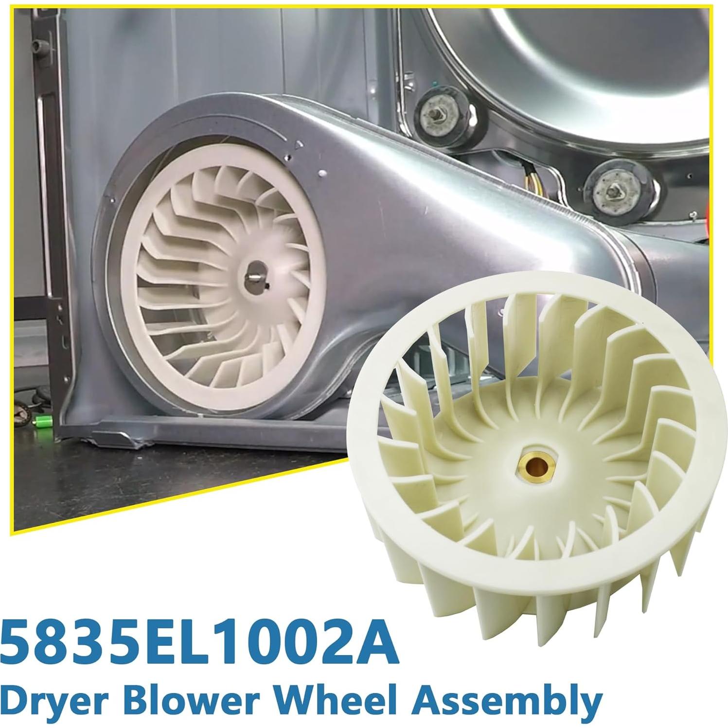 Conjunto Rueda Soplador Secadora Cawla 5835EL1002A 19.3 cm