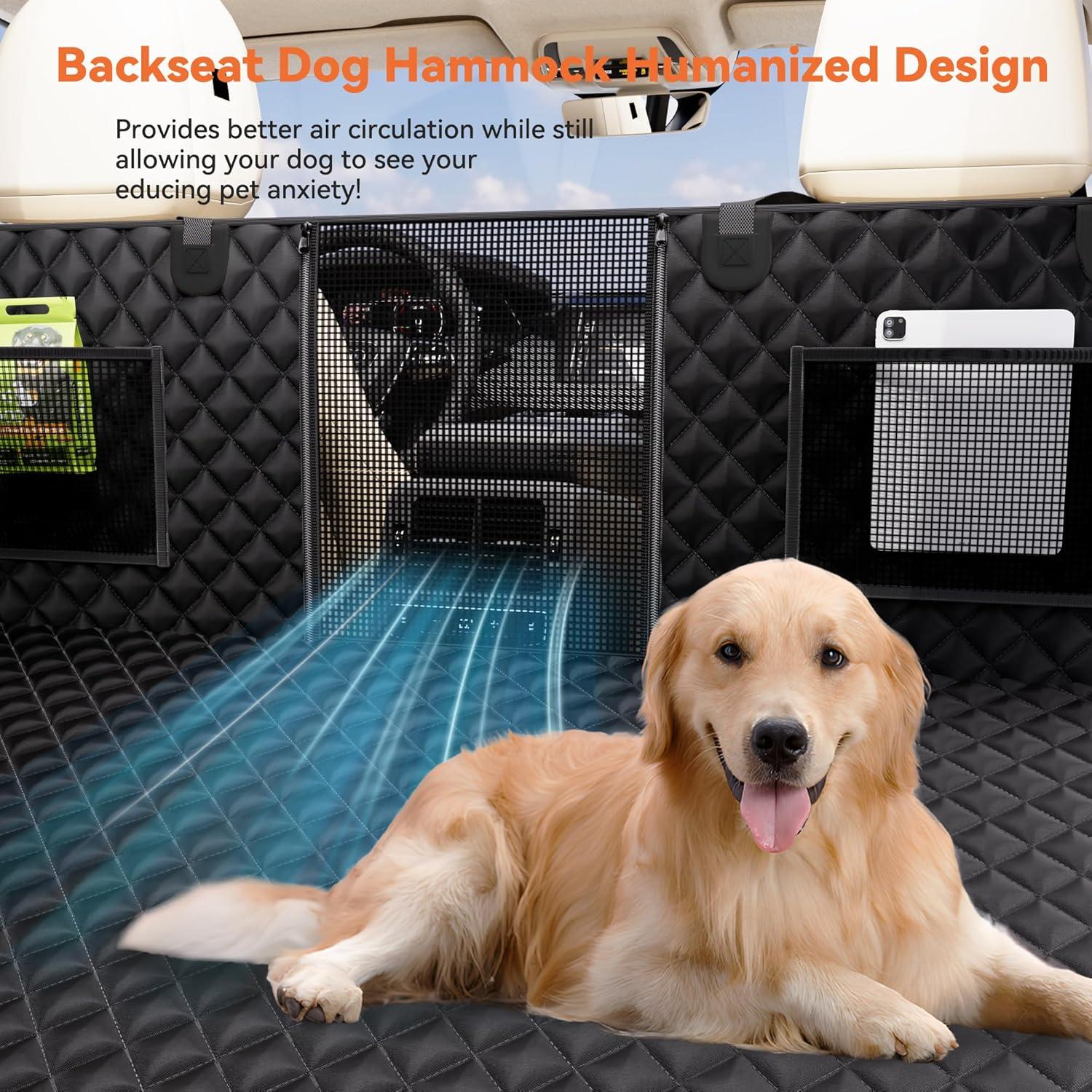 Extensor de Asiento Trasero para Perros Rusrb8n Negro 127x63cm