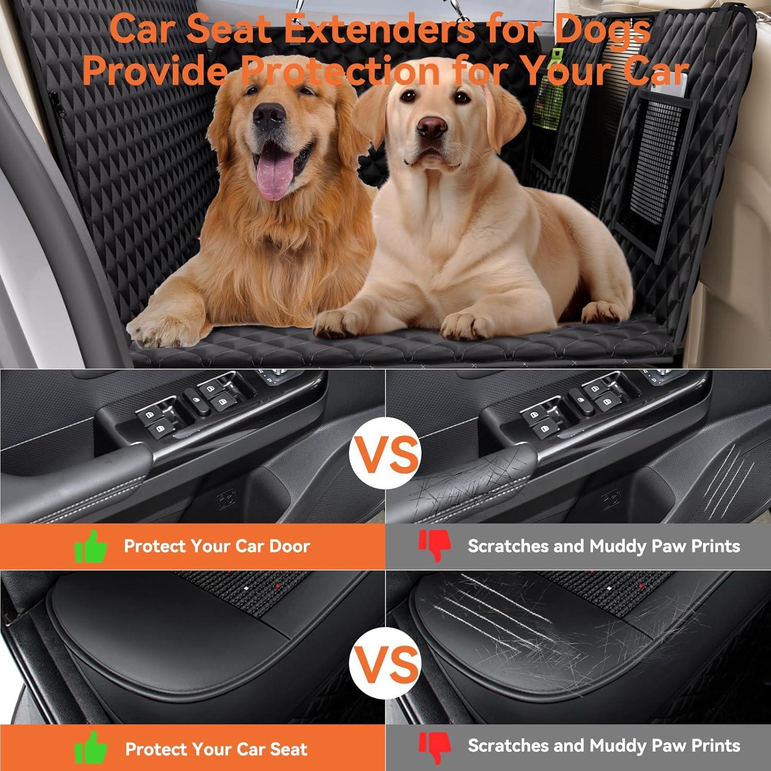 Extensor de Asiento Trasero para Perros Rusrb8n Negro 127x63cm