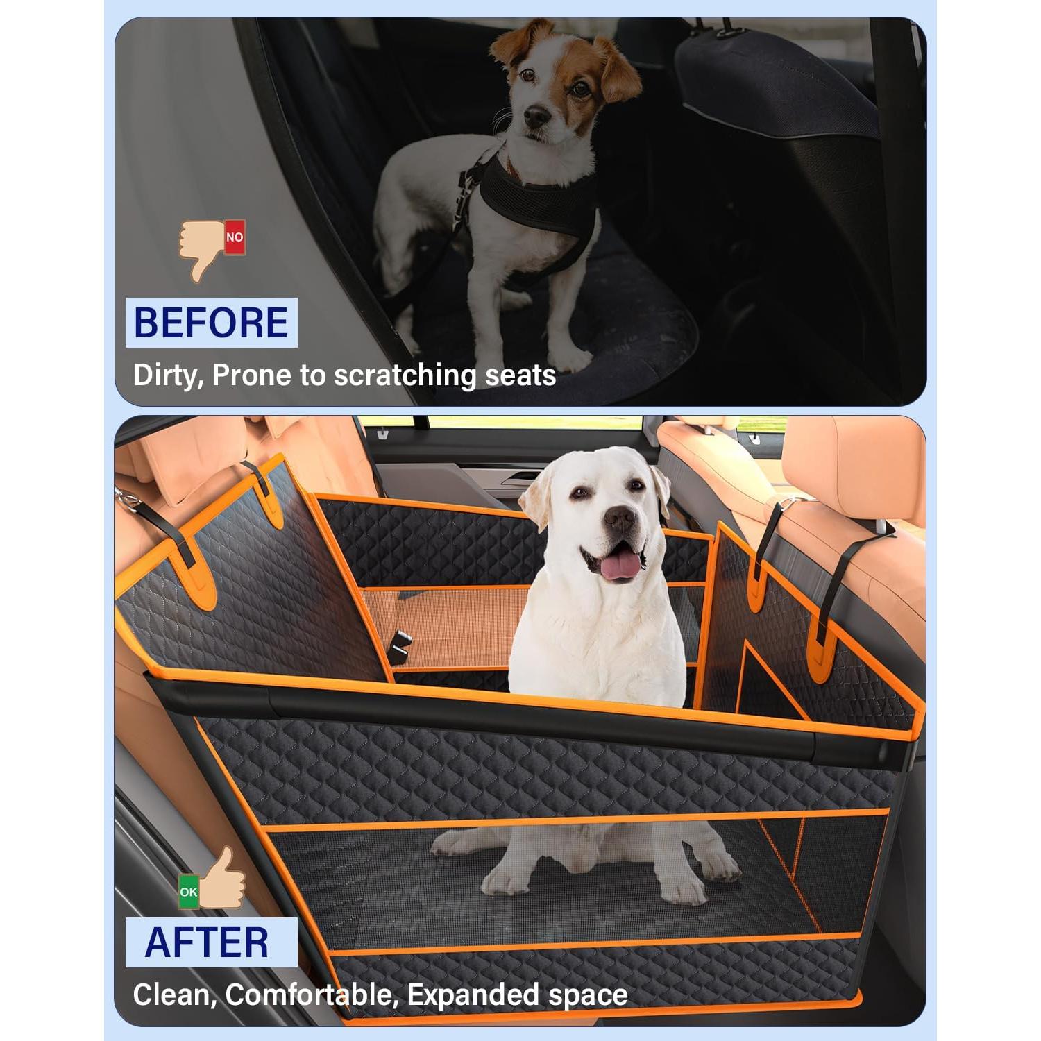 Asiento de Coche para Perros Grandes Instraella - Impermeable y Antideslizante