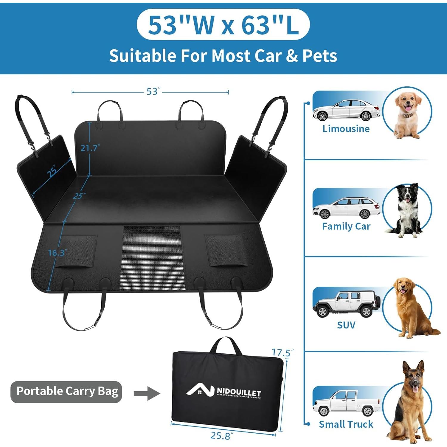 Extensor de Asiento Trasero para Perros Nidouillet - Grande