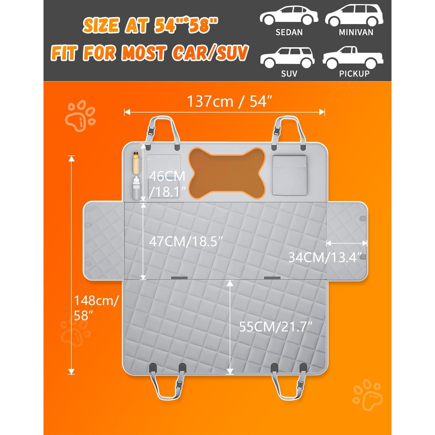 Funda de Asiento para Perro QINGTI - Hamaca a Prueba de Agua