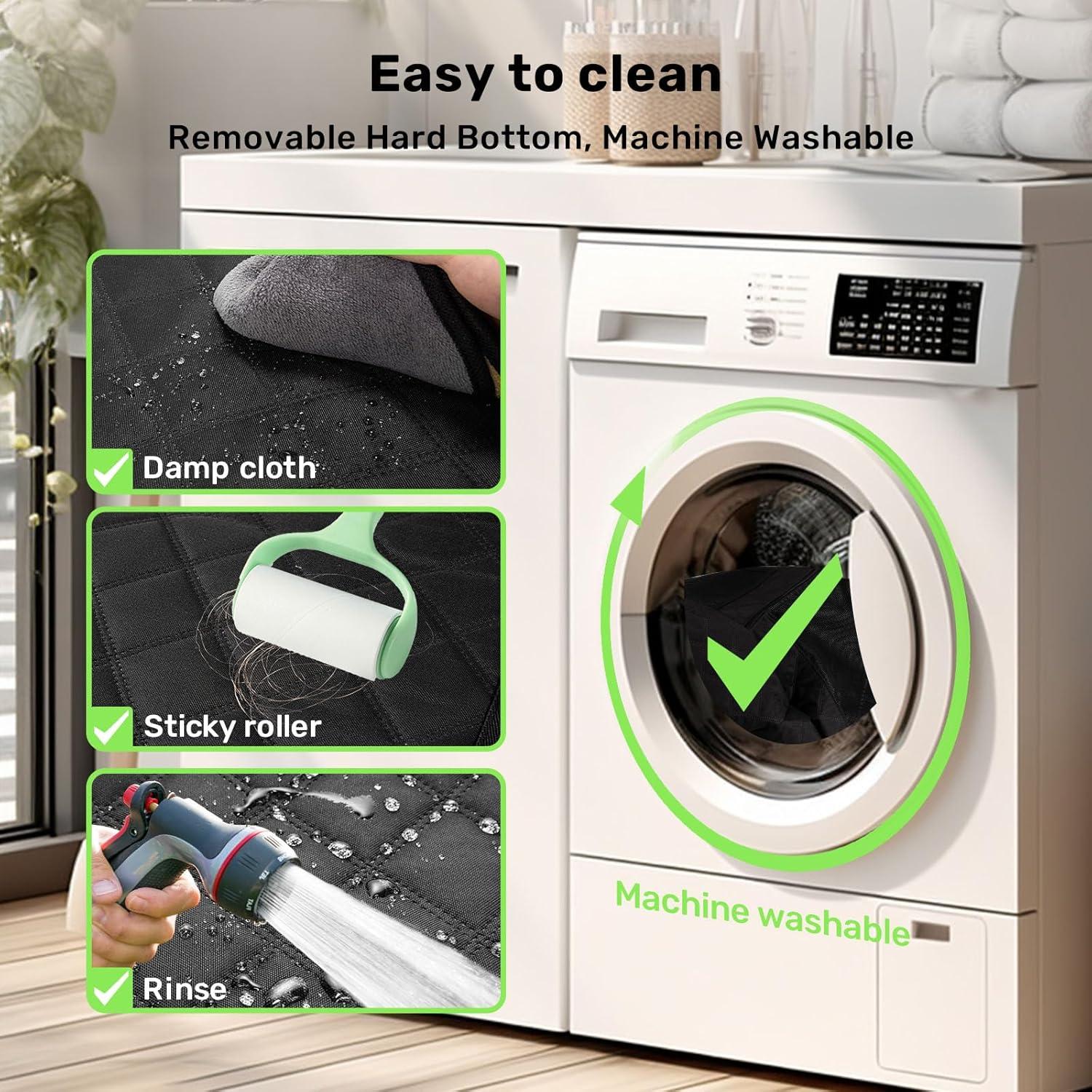 Cubierta de Asiento para Perro Zanch Estándar Negra 133x63 cm