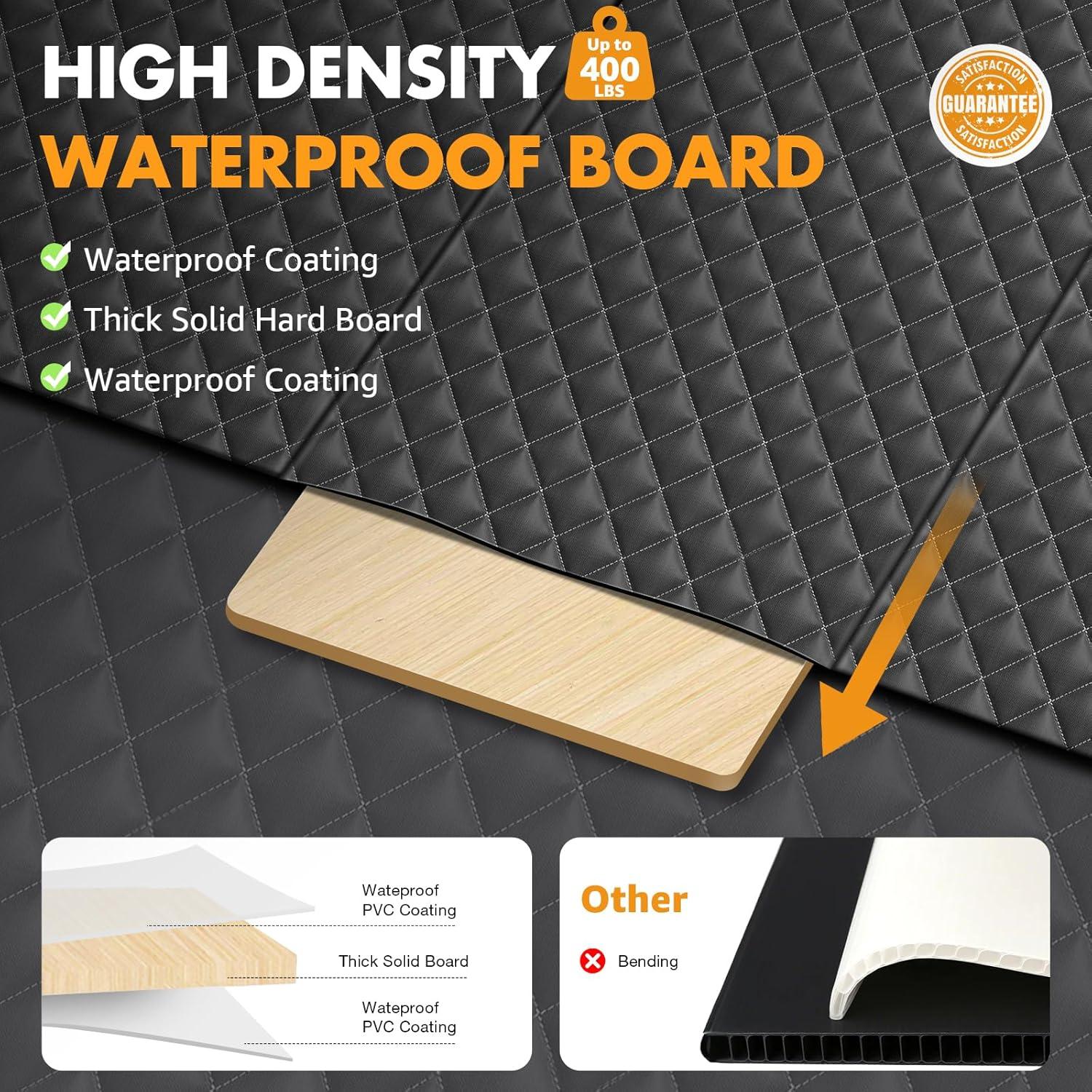 Funda de Asiento Trasero para Perros LekeSpring Negra 131.7x169.9cm