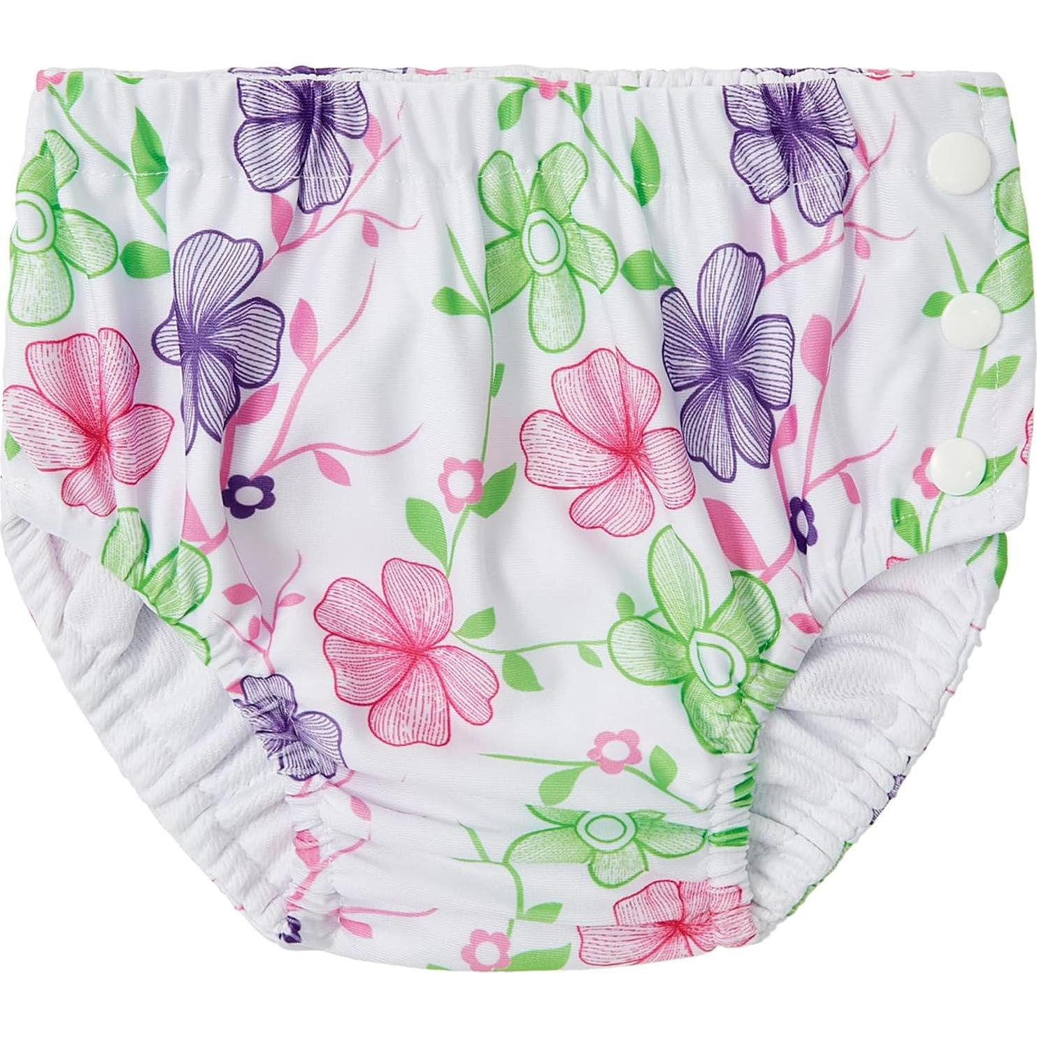 Pañales de Natación Reutilizables Durio 12-18 Meses Flores
