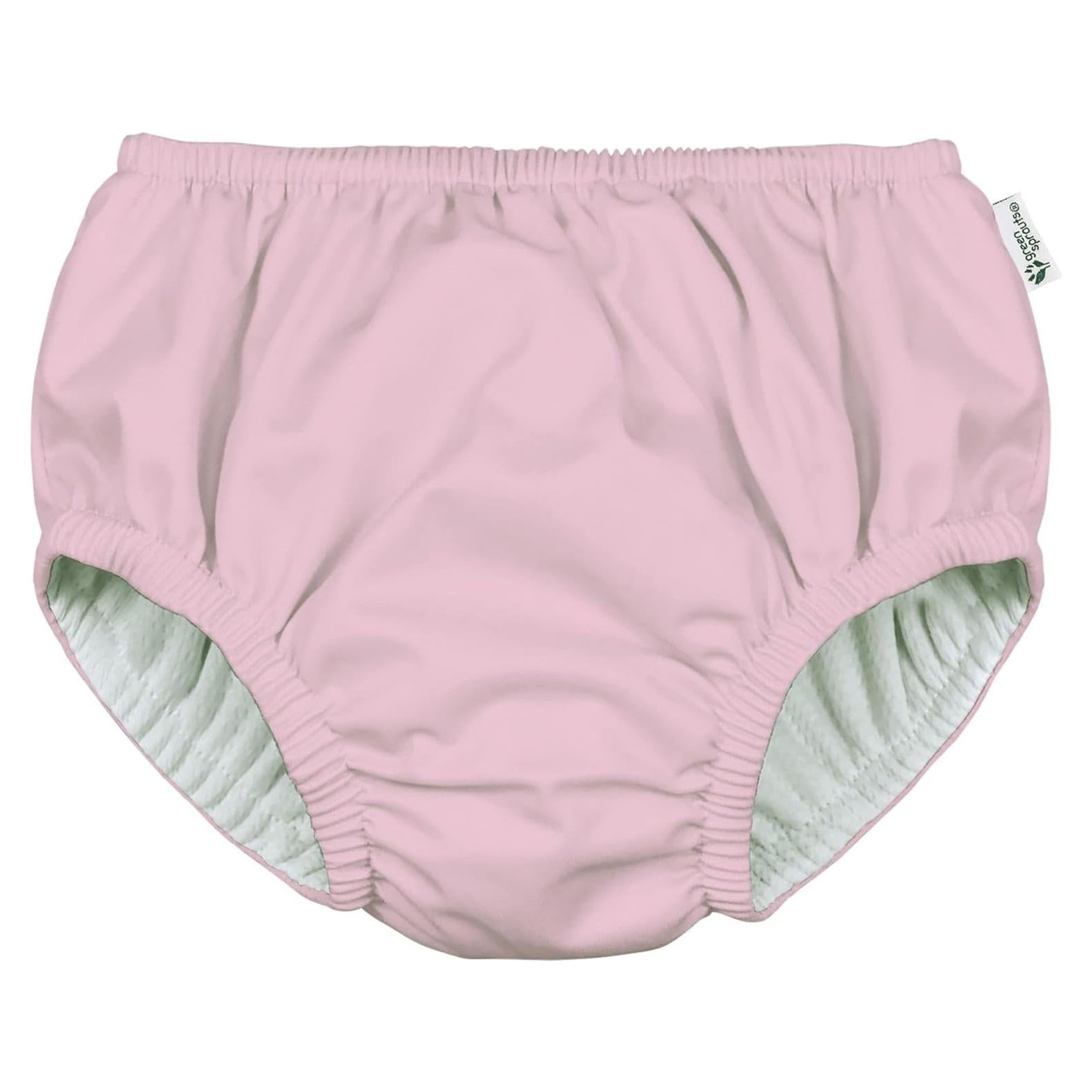 Pañal de Natación Reutilizable Eco Pull-Up Green Sprouts - Rosa - 6 Meses