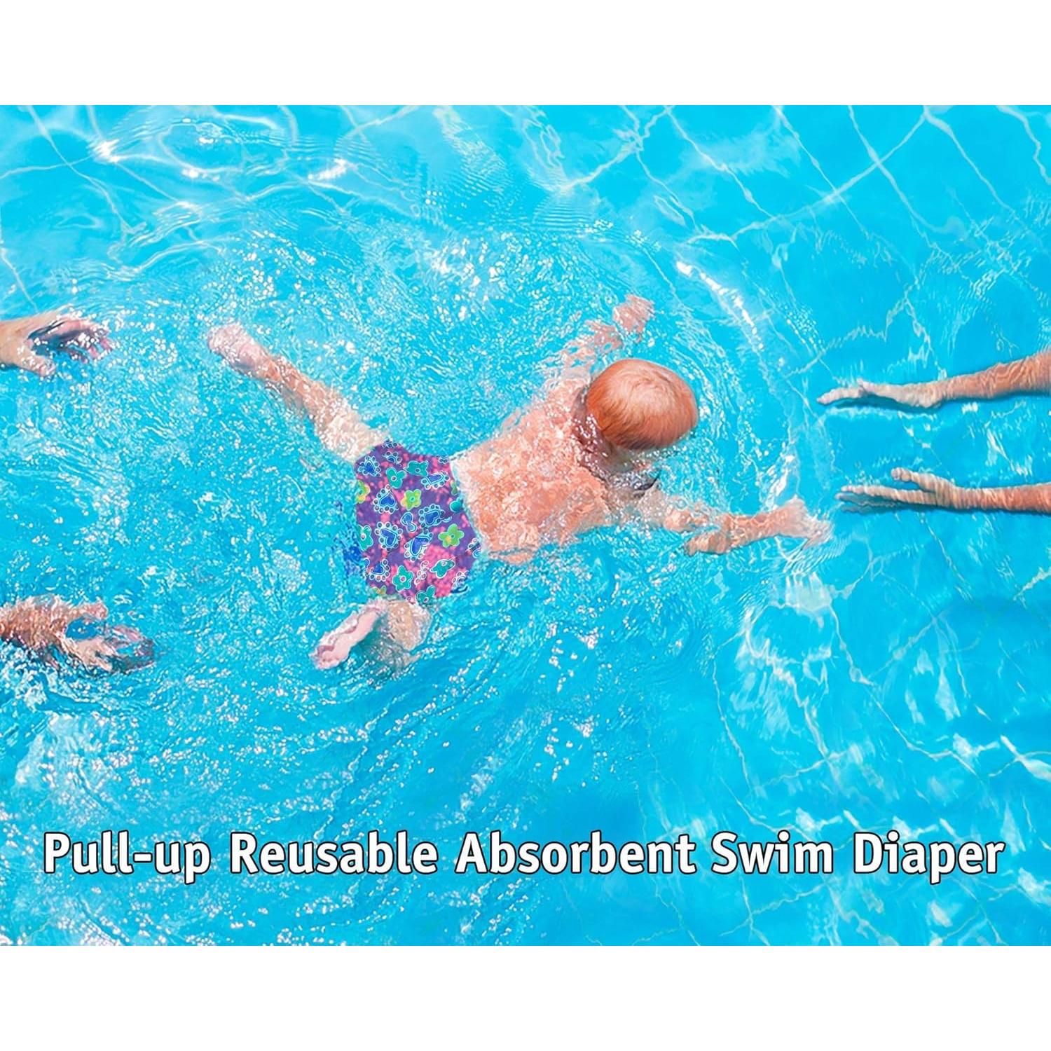 Pañal de natación reutilizable Water Gear - Rosa - Pequeño 5.9-8.2 kg