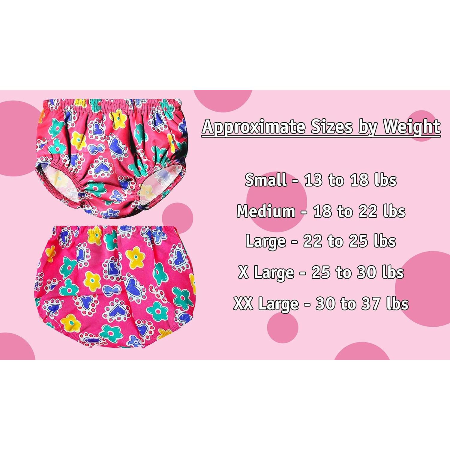 Pañal de natación reutilizable Water Gear - Rosa - Pequeño 5.9-8.2 kg