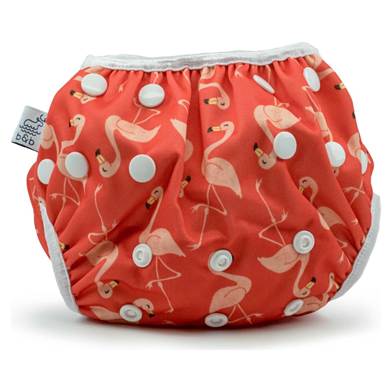 Pañal de Natación Reutilizable Nageuret Flamingos 4-6 kg