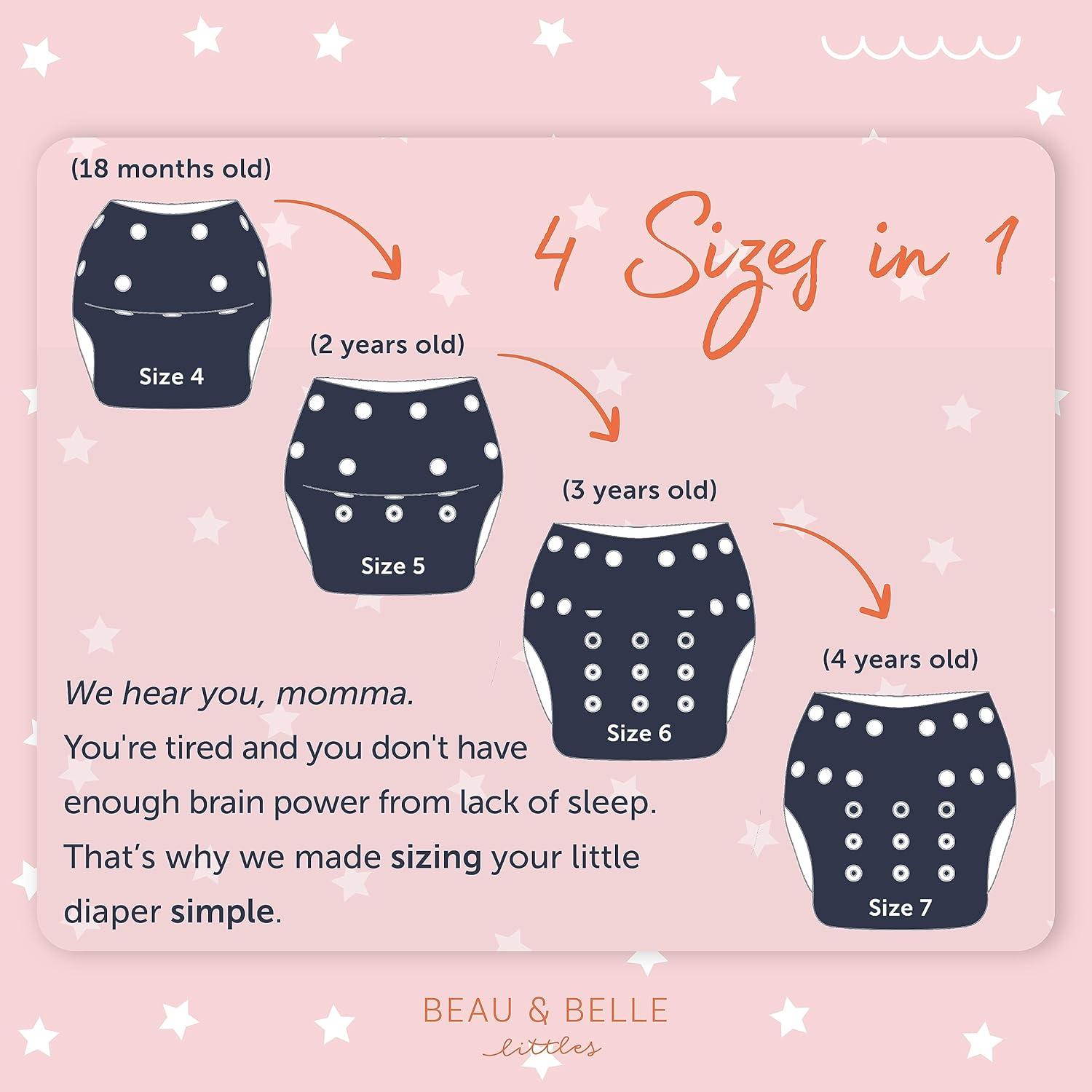 Pañal de Natación Reutilizable Nageuret Flamingos 4-6 kg