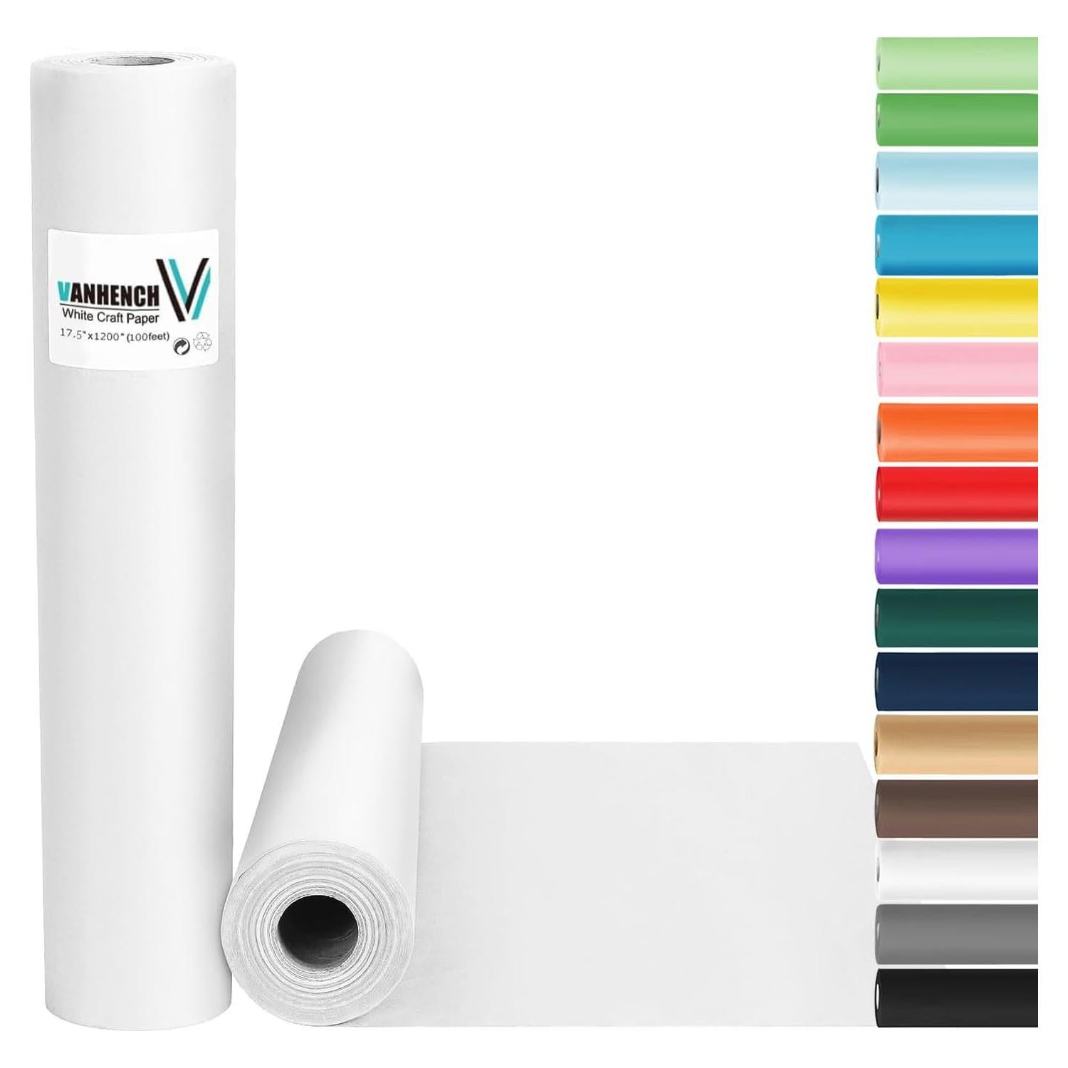 Papel de Envolver Blanco Vanhench 44.5x365.76m 80GSM