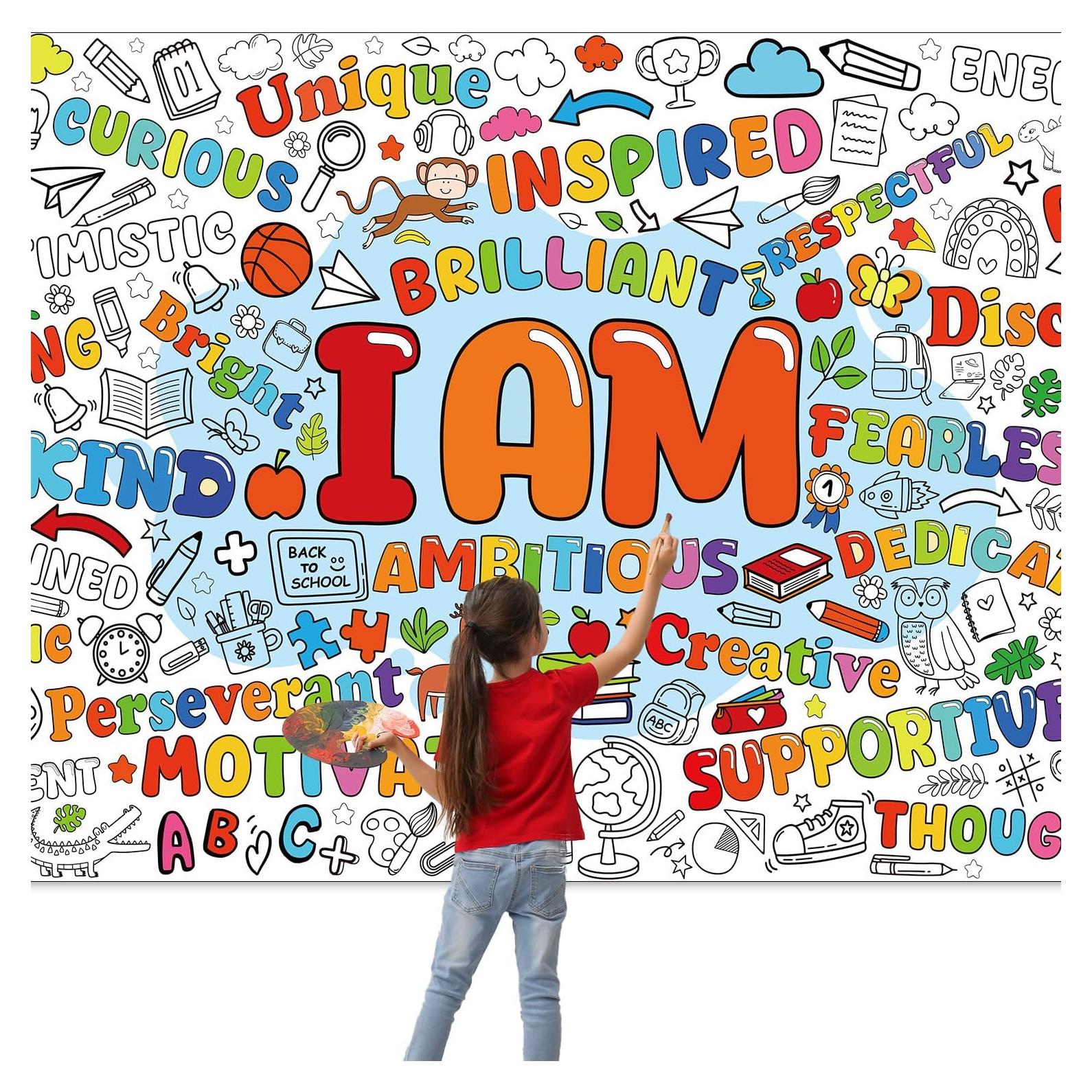 Póster Gigante de Colorear InIsaJace 177.8x78.74 cm Positivo