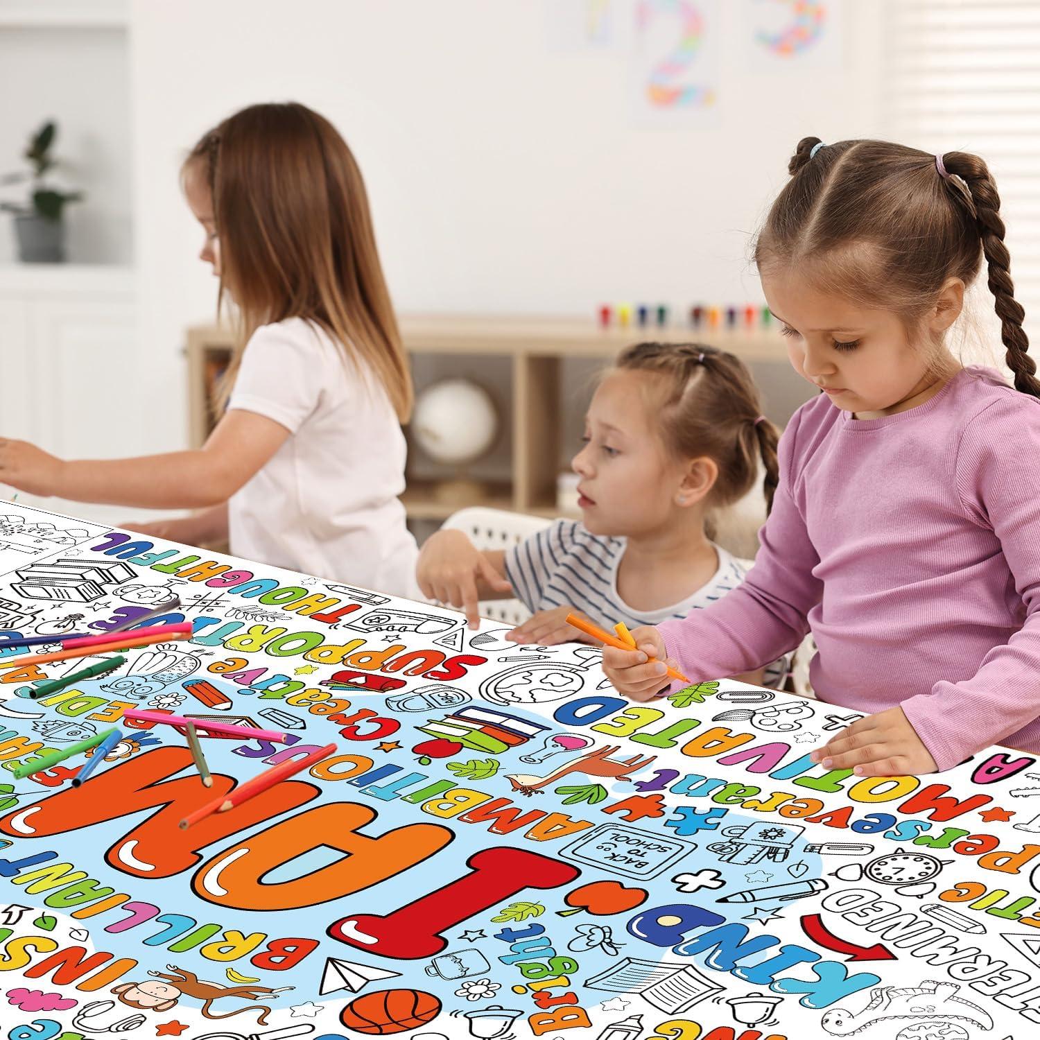 Póster Gigante de Colorear InIsaJace 177.8x78.74 cm Positivo