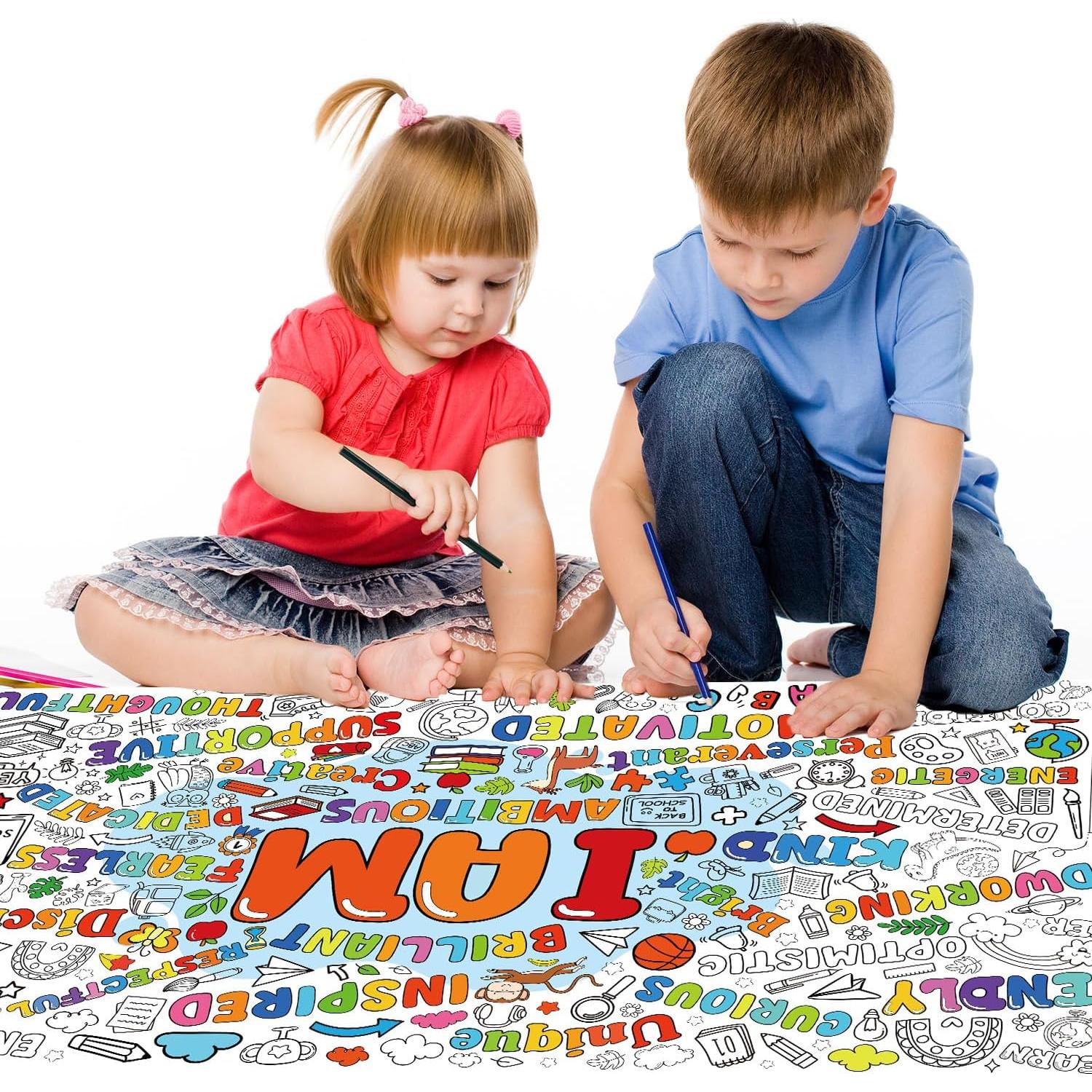 Póster Gigante de Colorear InIsaJace 177.8x78.74 cm Positivo