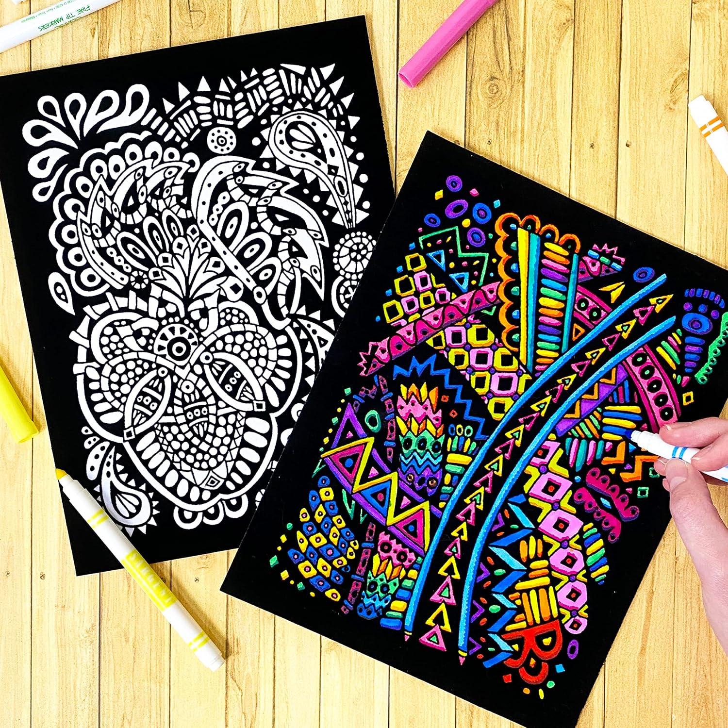 Paquete de 6 Pósters de Colorear Terciopelo Difuso Stuff2Color