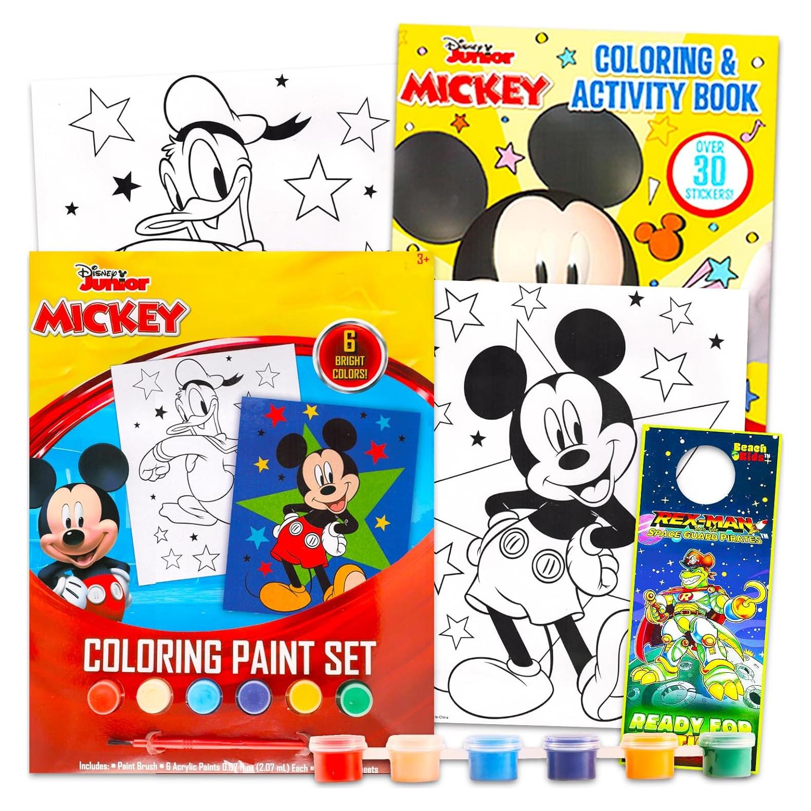 Conjunto de Pósters para Pintar Mickey Mouse Disney - Kit de Actividades