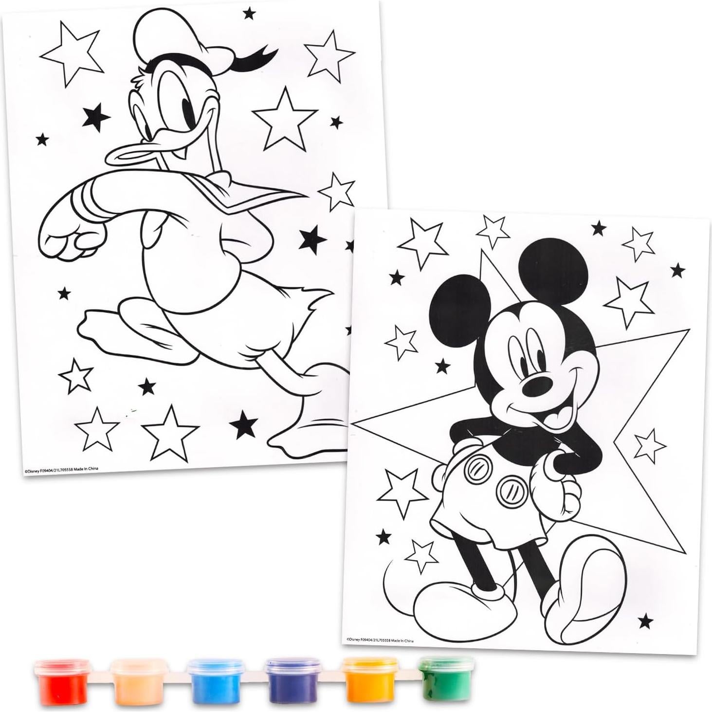 Conjunto de Pósters para Pintar Mickey Mouse Disney - Kit de Actividades