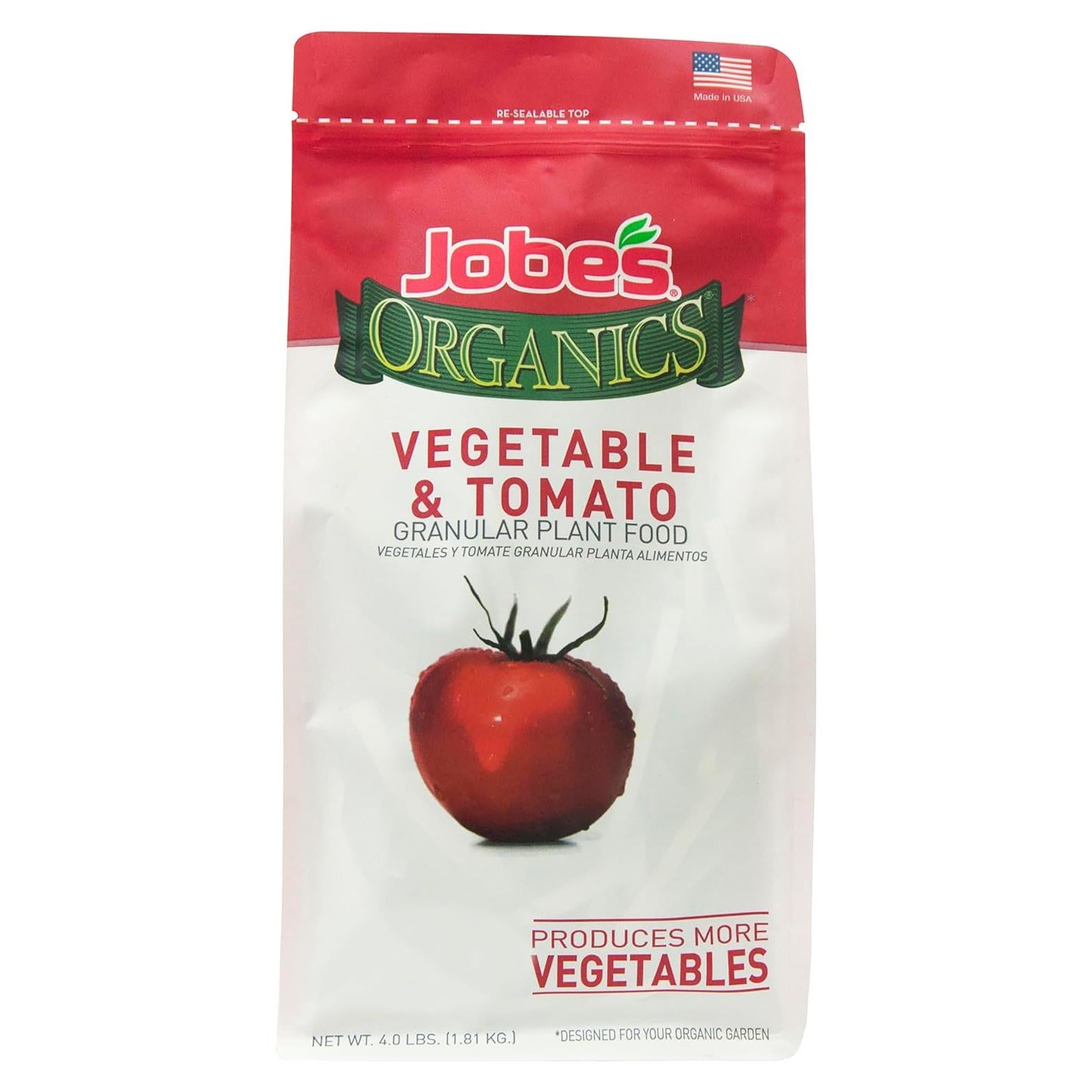 Fertilizante Granular Orgánico Jobe 1.81 kg para Tomates y Verduras