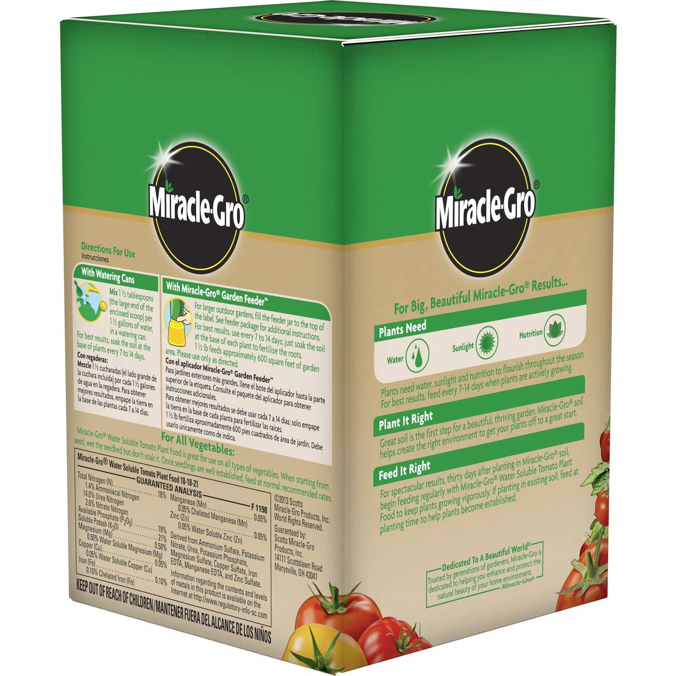 Alimento para Plantas de Tomate Miracle-Gro 0.68 kg Soluble