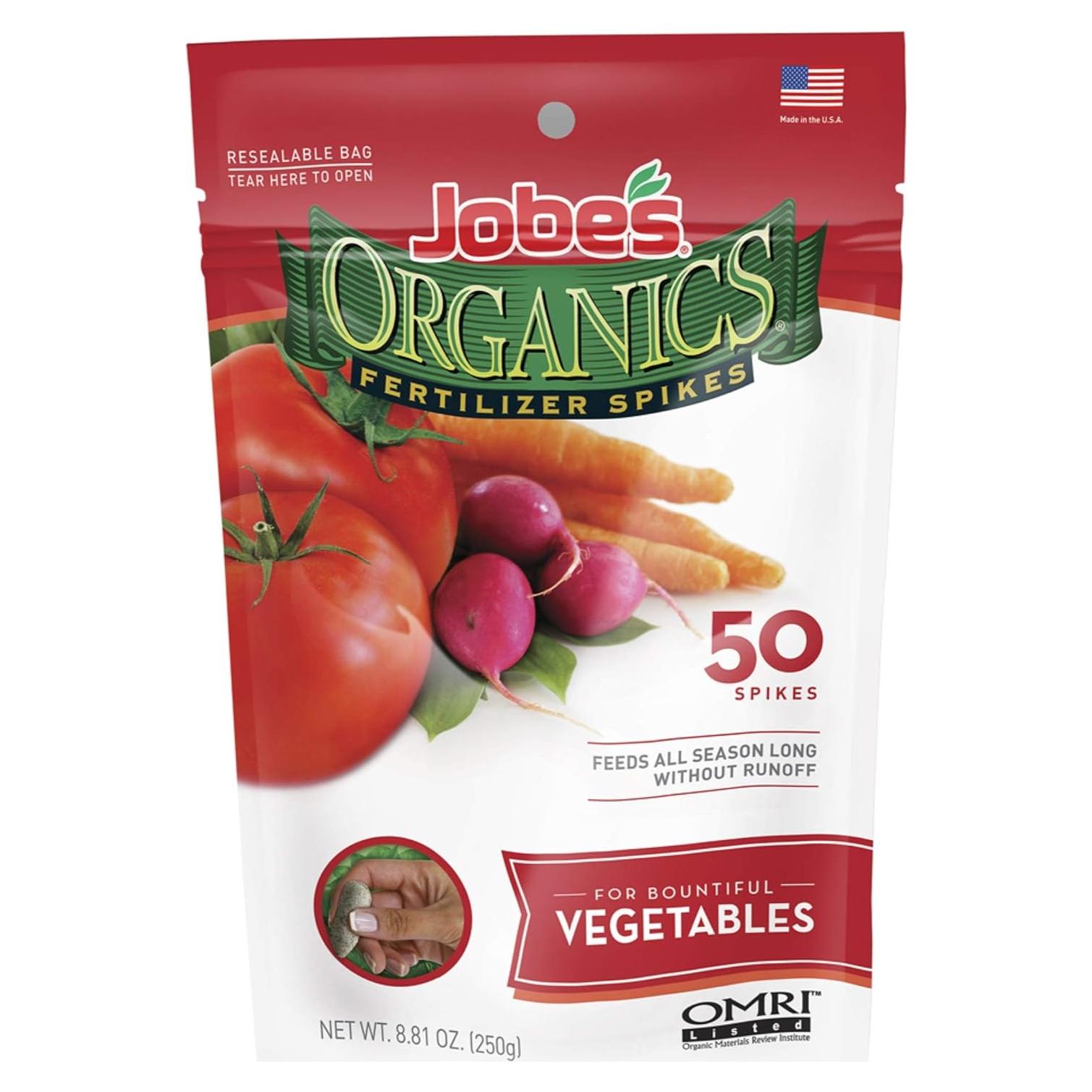 Picos de Fertilizante Orgánico Jobe para Verduras 250g