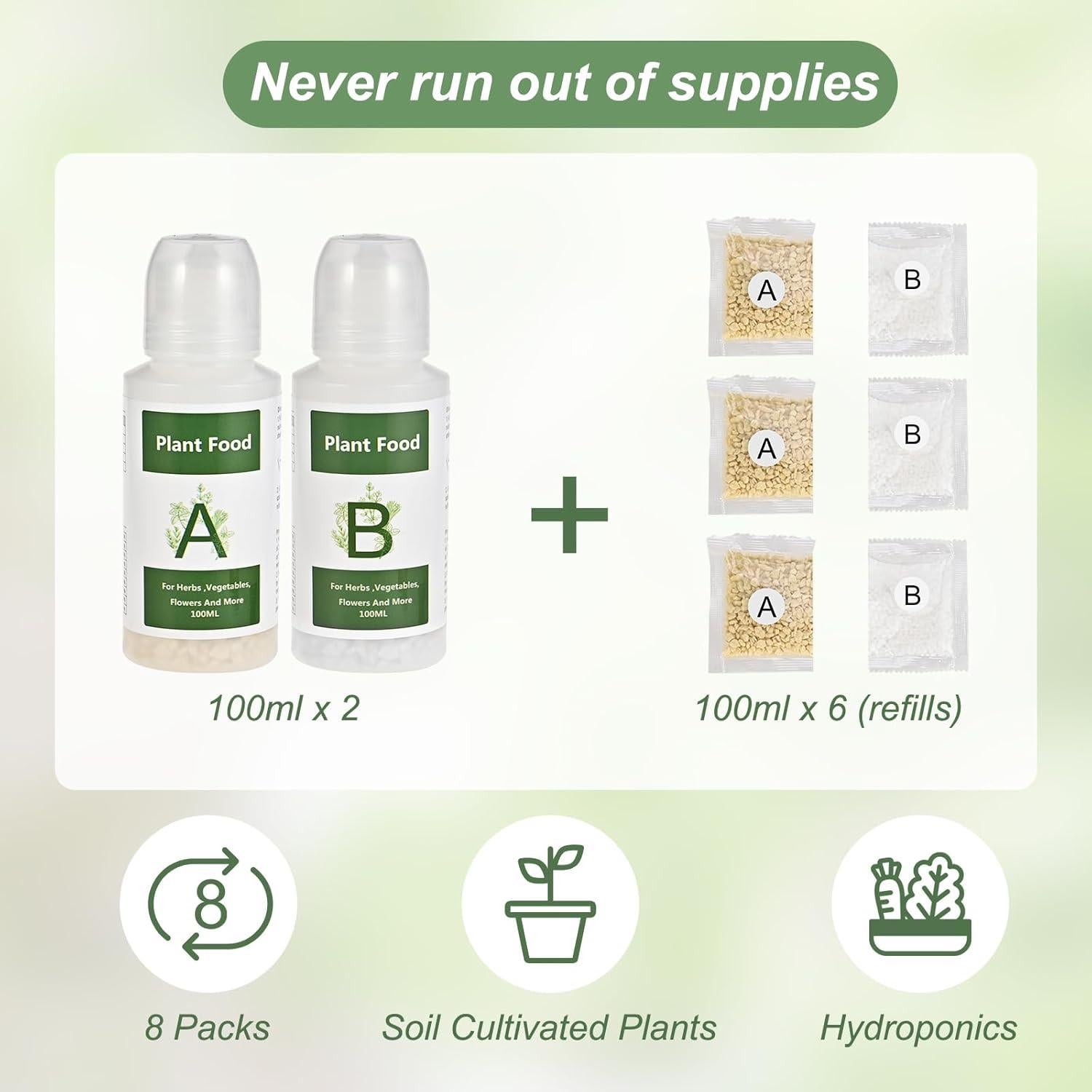 Fertilizante Hidropónico A&B Tigvio 800ml para Plantas