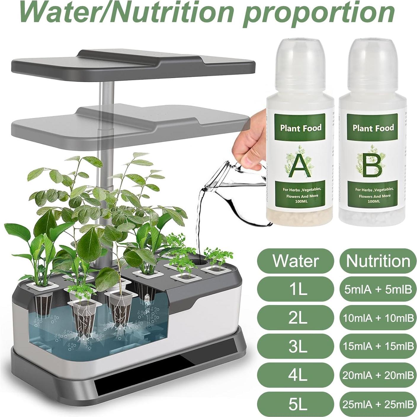 Fertilizante Hidropónico A&B Tigvio 800ml para Plantas